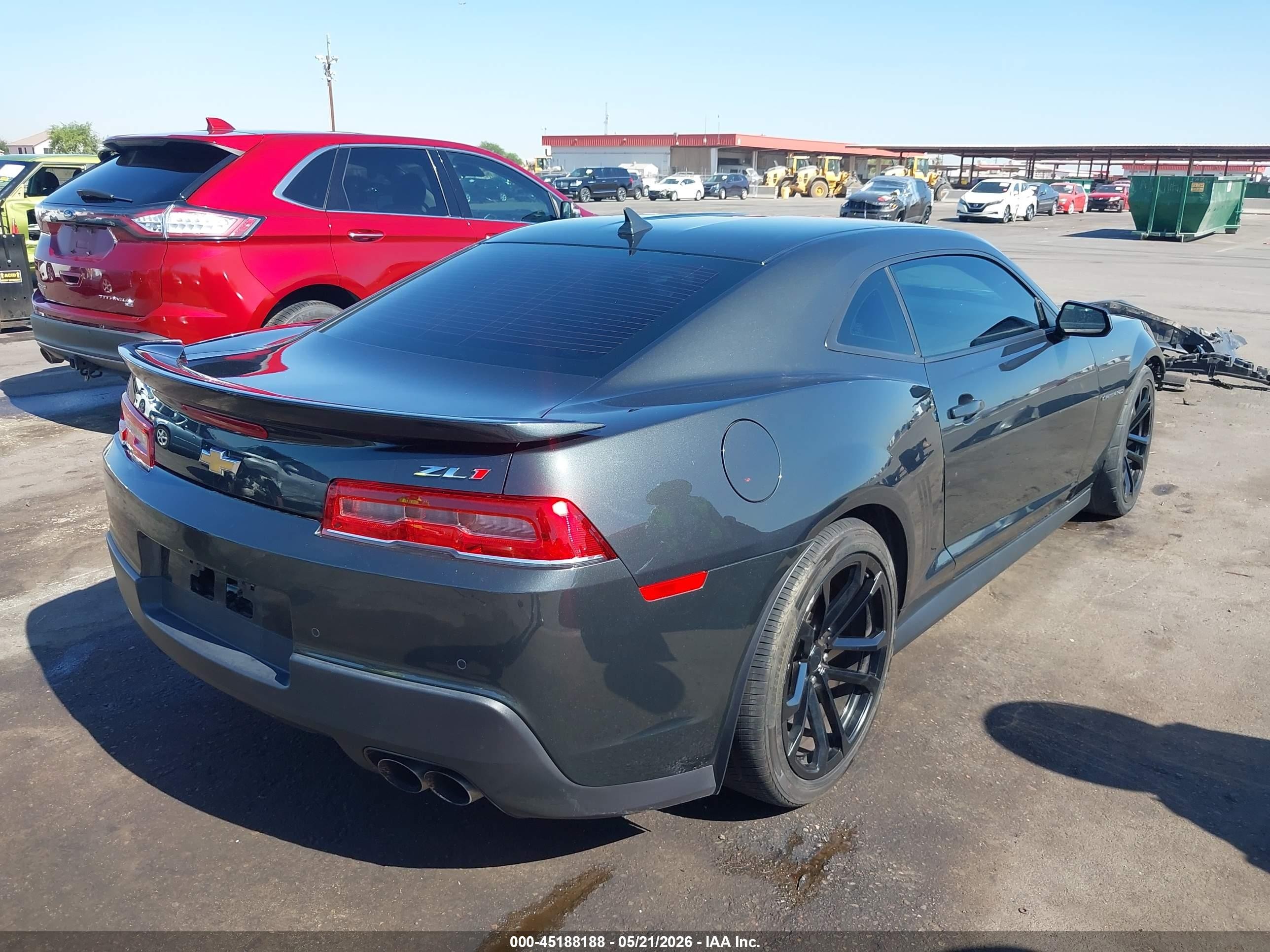 2015 Chevrolet Camaro Zl1 Серый vin: 2G1FM1EP2F9800011
