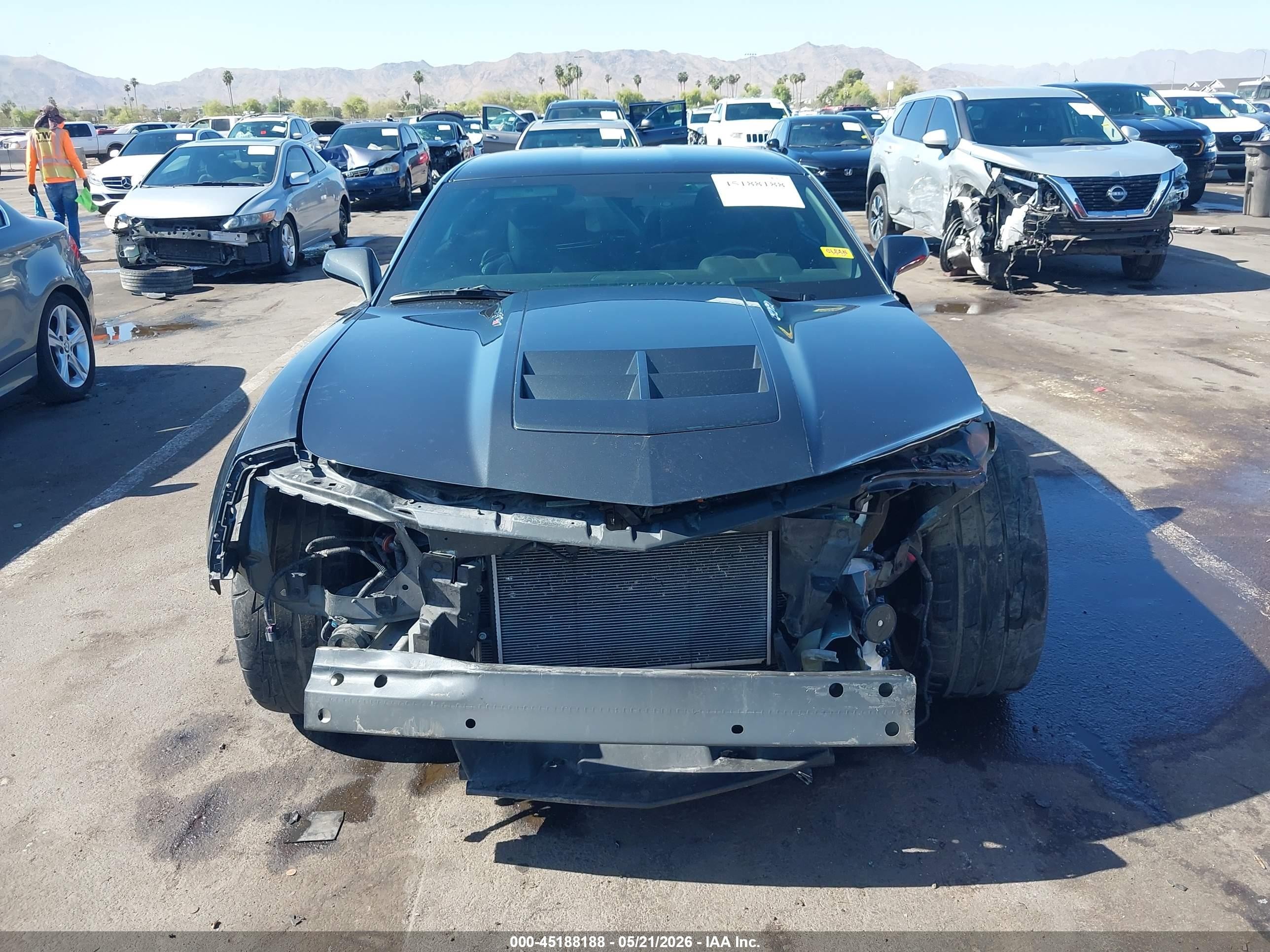 2015 Chevrolet Camaro Zl1 Серый vin: 2G1FM1EP2F9800011