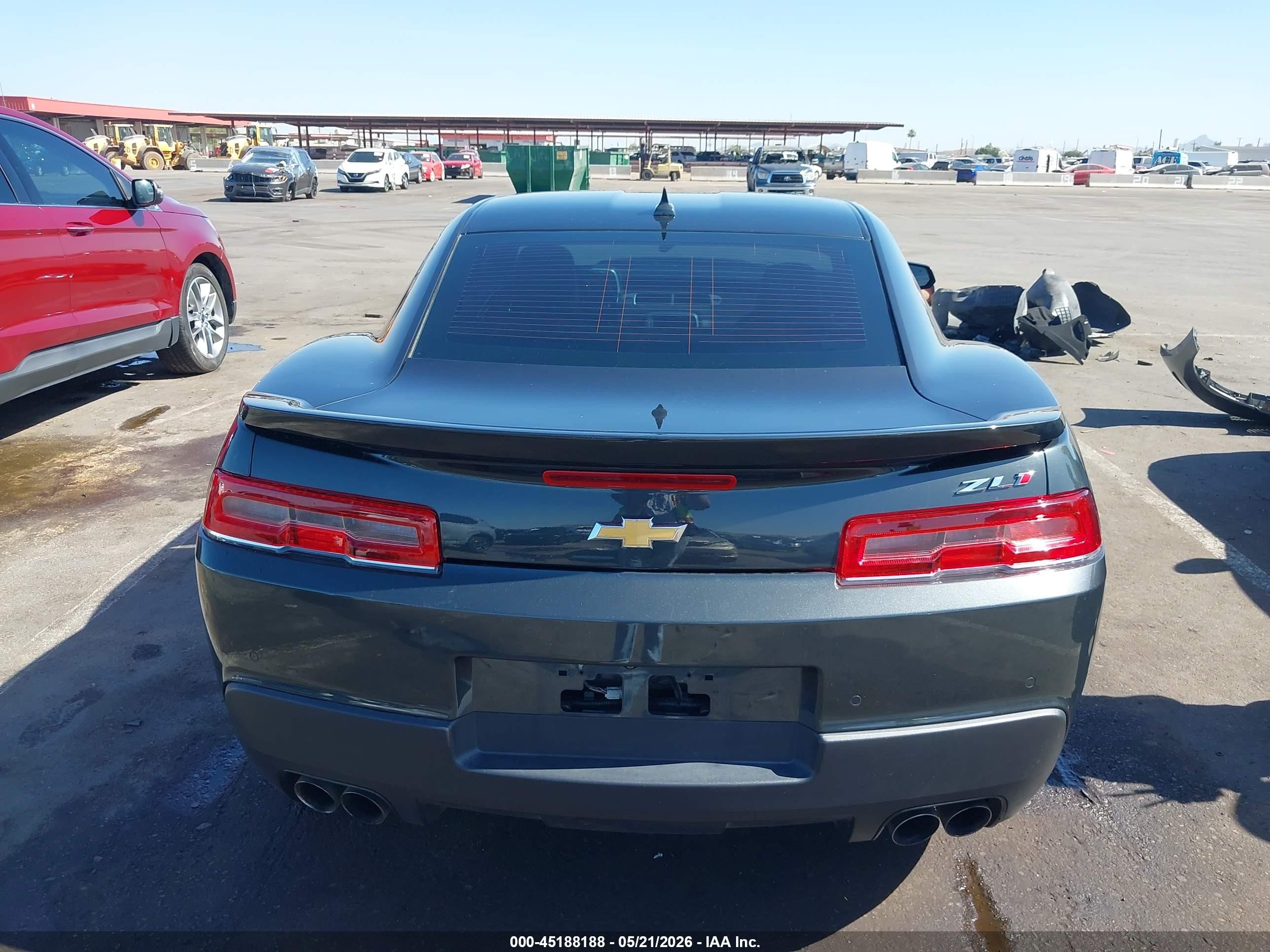 2015 Chevrolet Camaro Zl1 Серый vin: 2G1FM1EP2F9800011