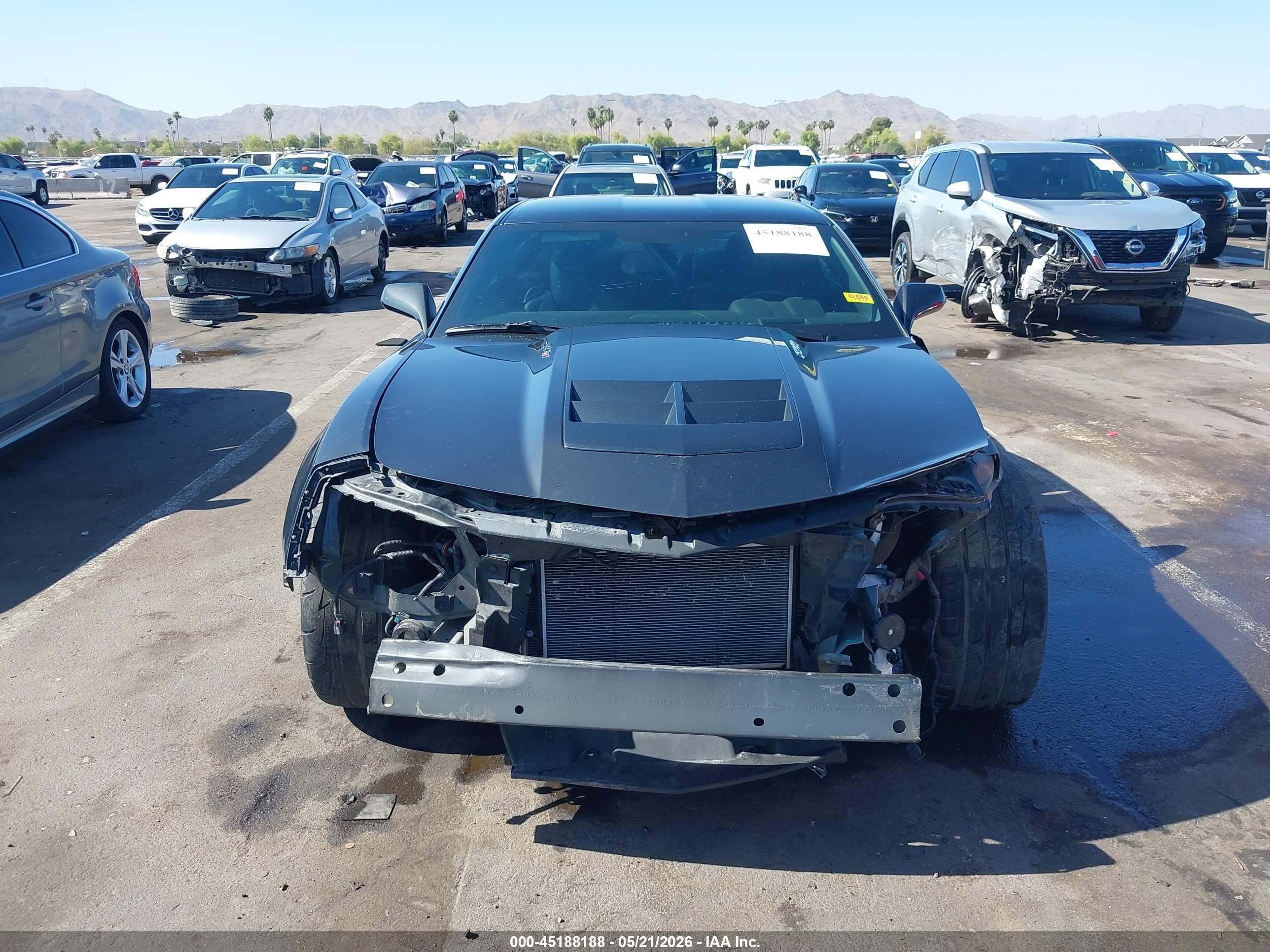 2015 Chevrolet Camaro Zl1 Серый vin: 2G1FM1EP2F9800011