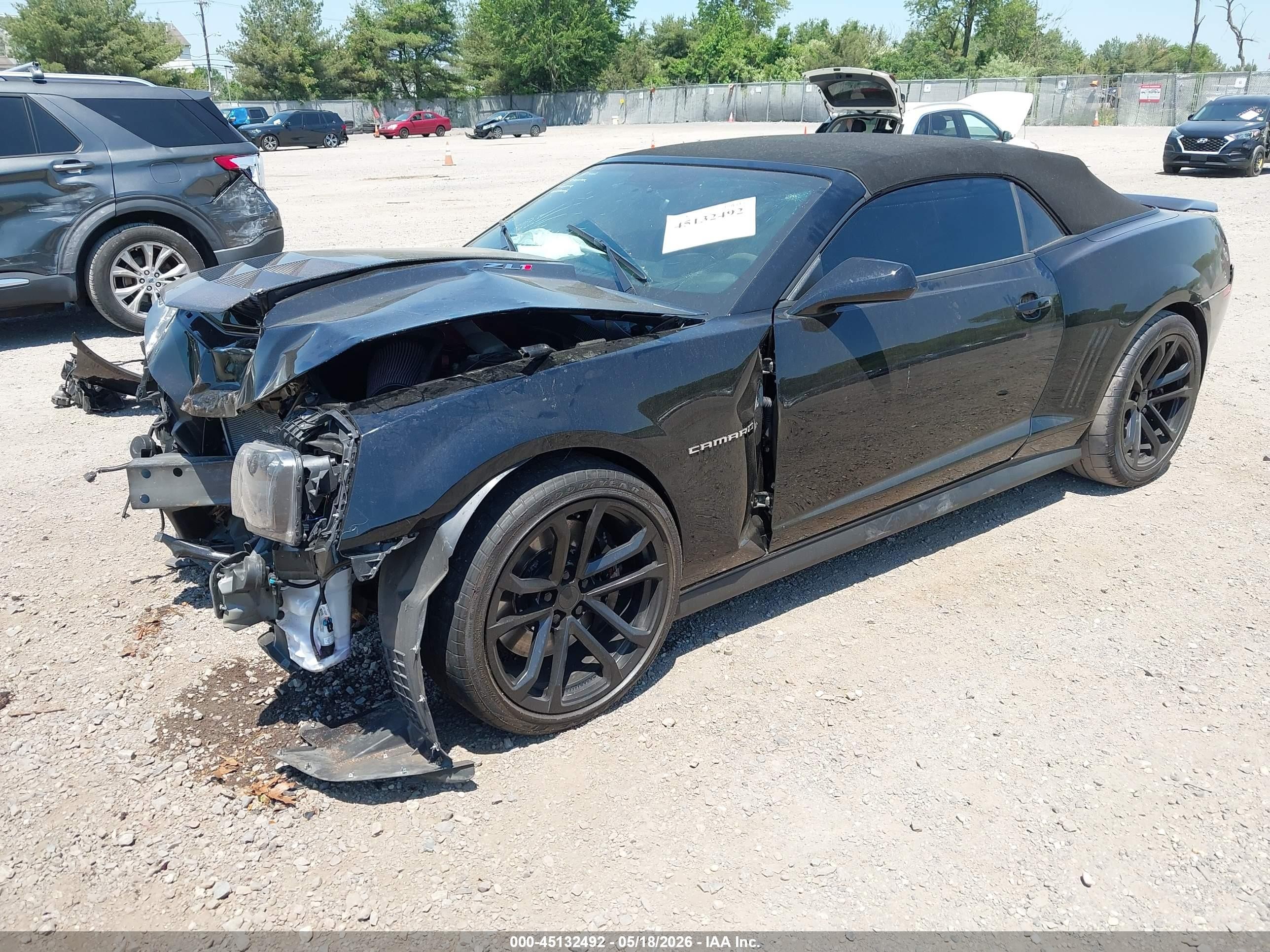 2015 Chevrolet Camaro Zl1 Black vin: 2G1FM3DP3F9801231