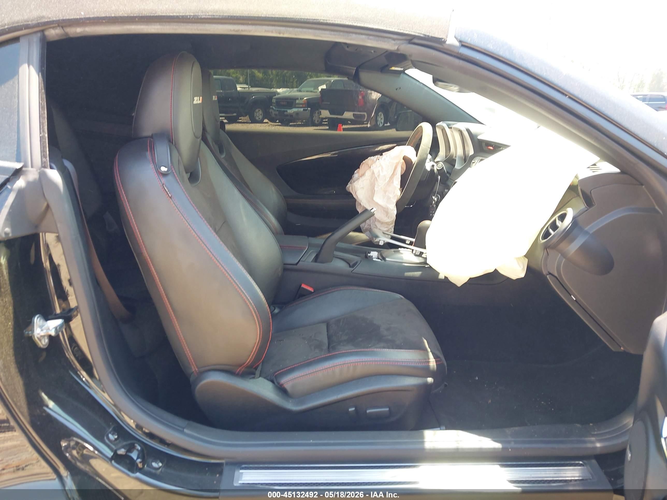 2015 Chevrolet Camaro Zl1 Black vin: 2G1FM3DP3F9801231