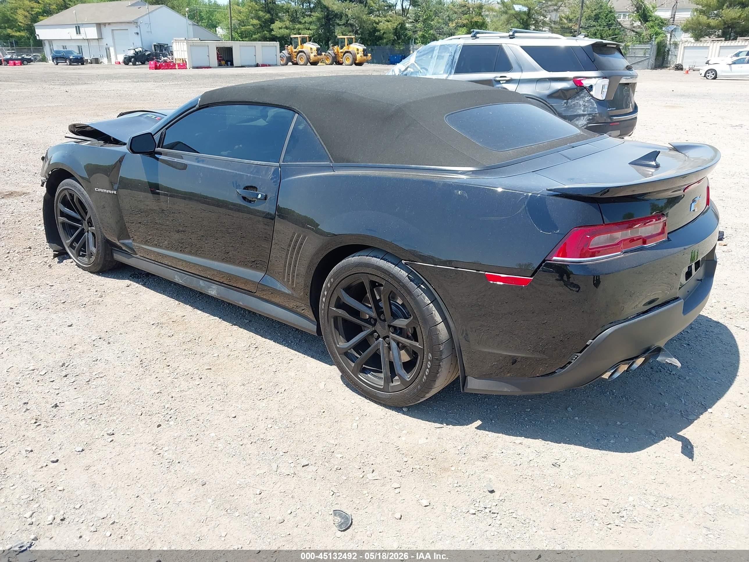2015 Chevrolet Camaro Zl1 Black vin: 2G1FM3DP3F9801231