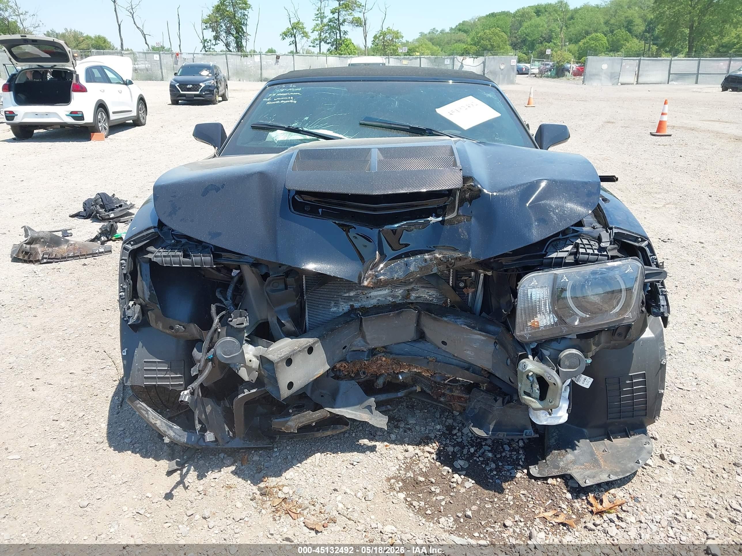 2015 Chevrolet Camaro Zl1 Black vin: 2G1FM3DP3F9801231