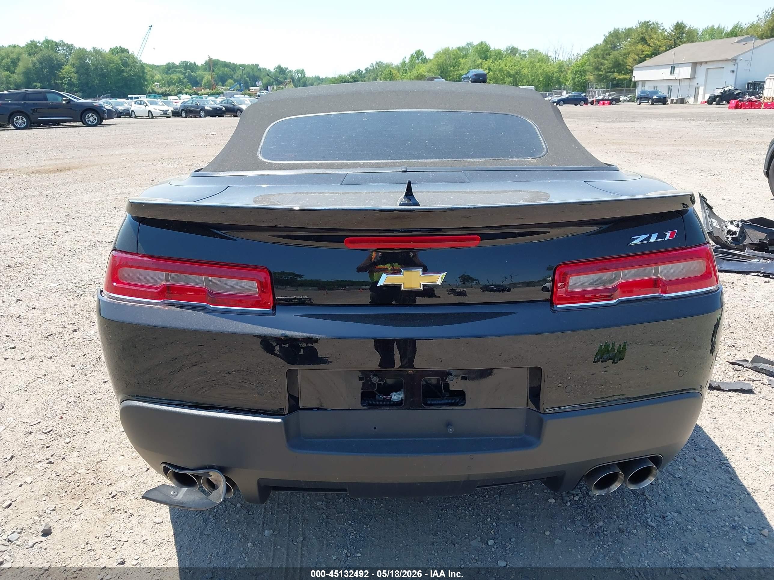 2015 Chevrolet Camaro Zl1 Black vin: 2G1FM3DP3F9801231