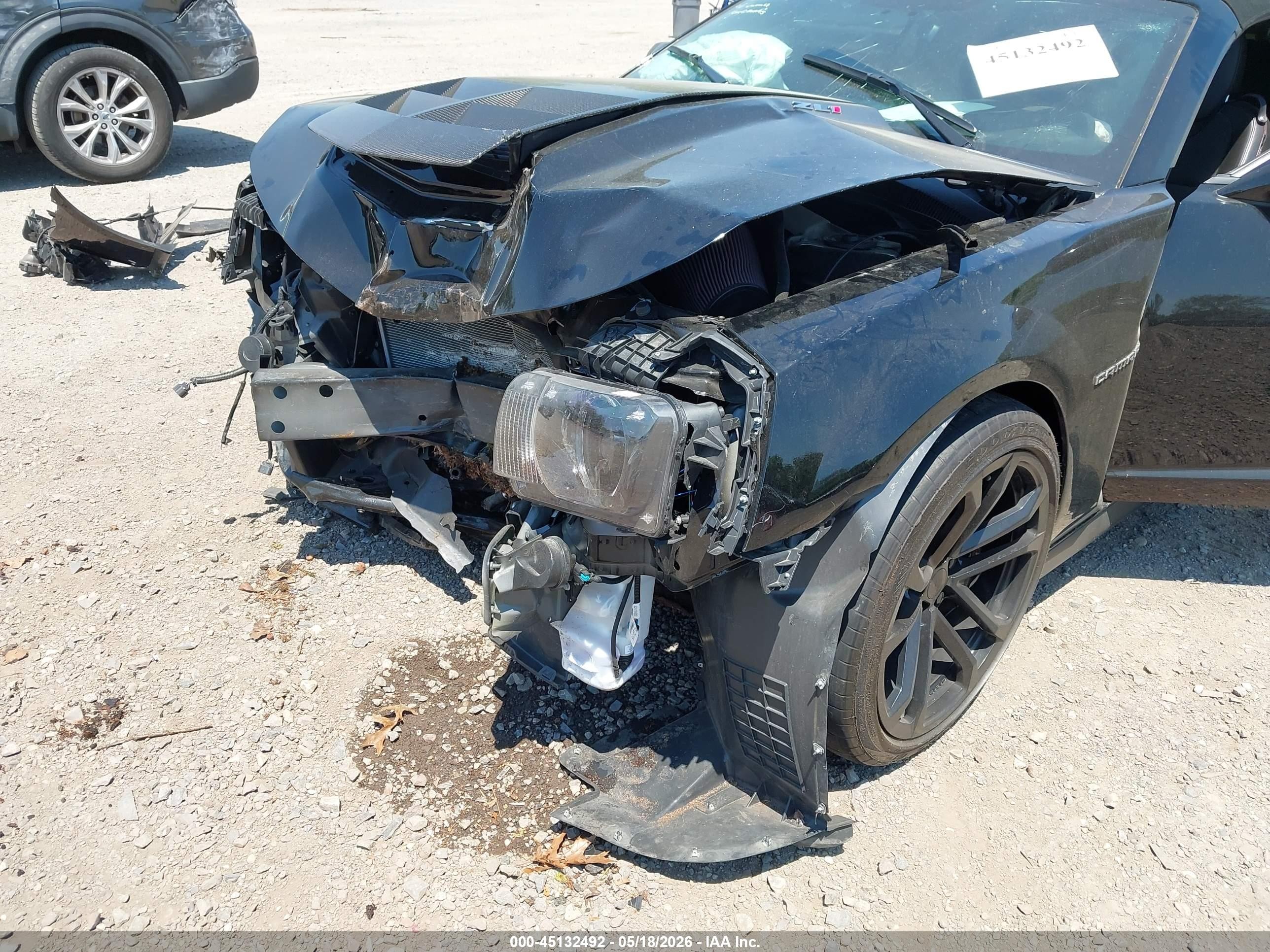 2015 Chevrolet Camaro Zl1 Black vin: 2G1FM3DP3F9801231