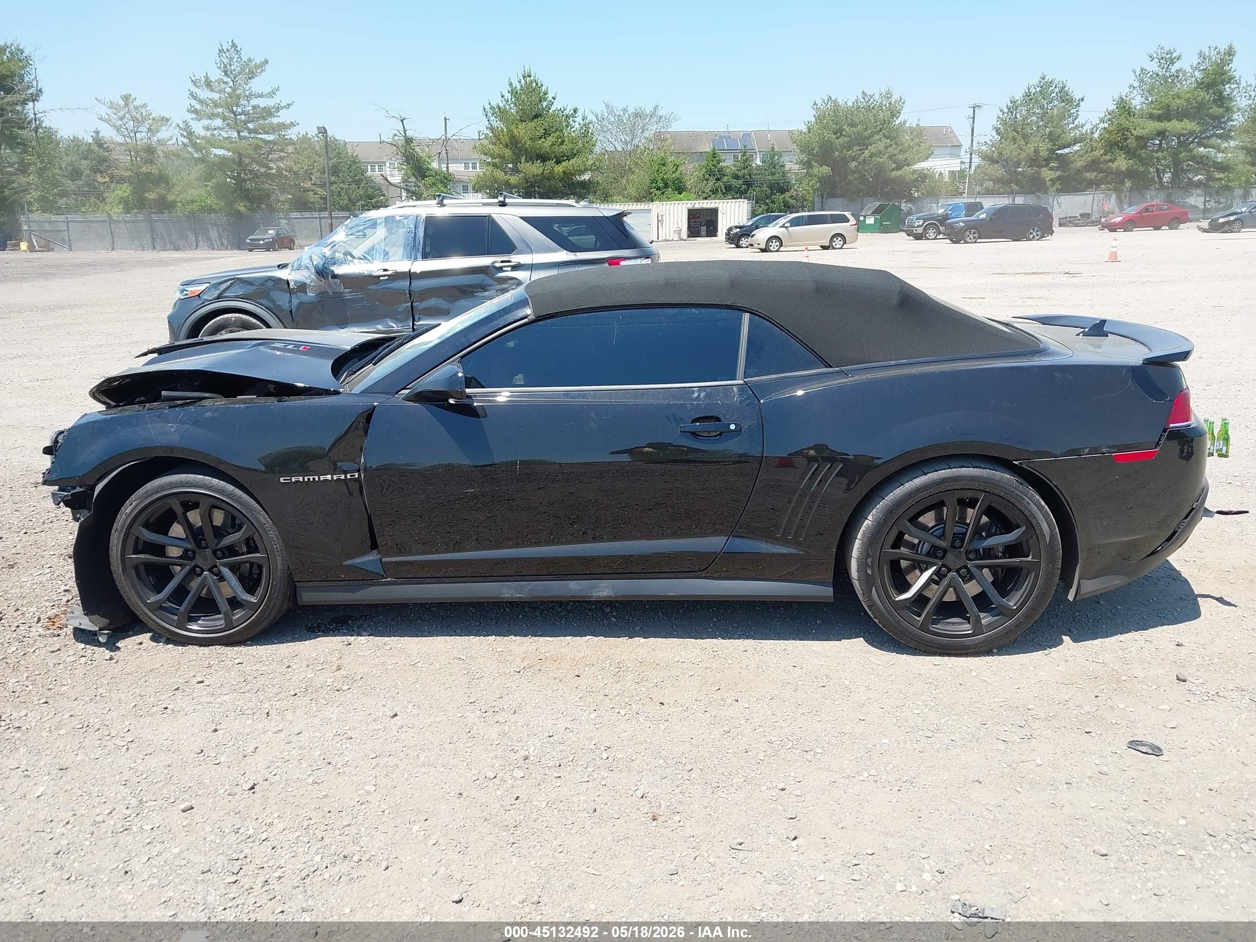 2015 Chevrolet Camaro Zl1 Black vin: 2G1FM3DP3F9801231