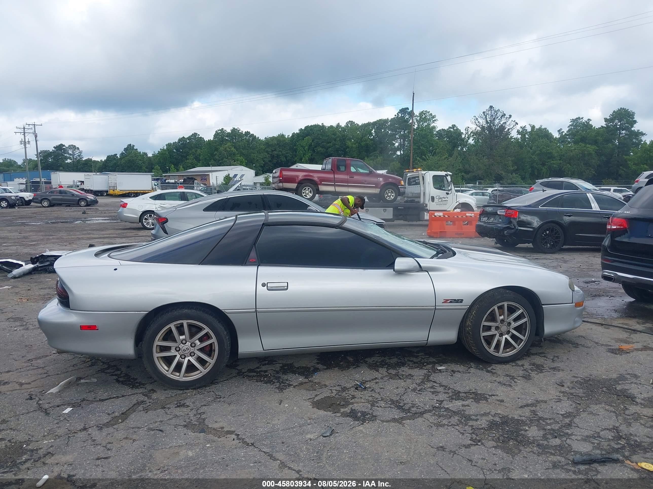 2002 Chevrolet Camaro Z28 Silver vin: 2G1FP22G022128132