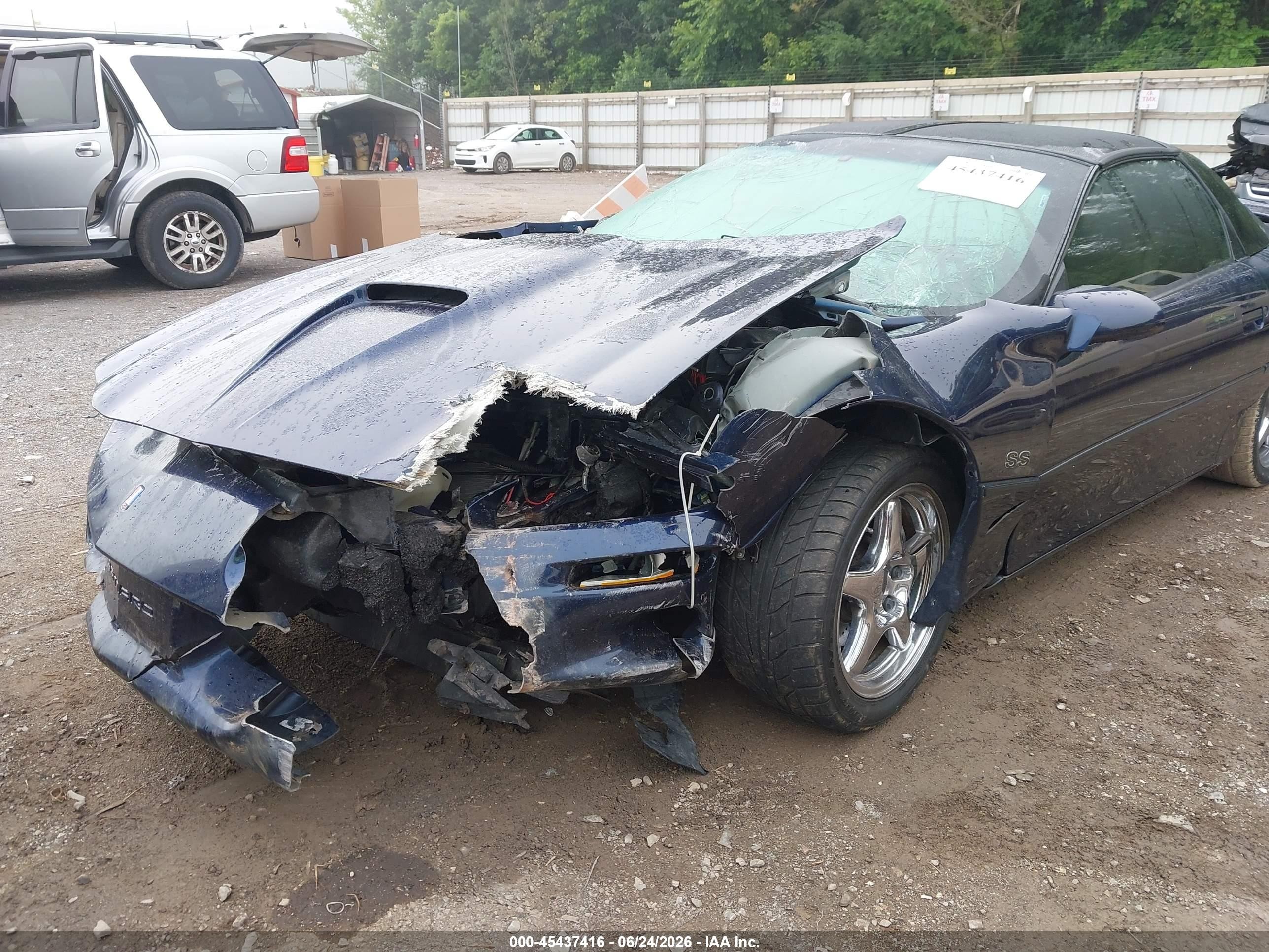2001 Chevrolet Camaro Z28 Dark Blue vin: 2G1FP22G112117557
