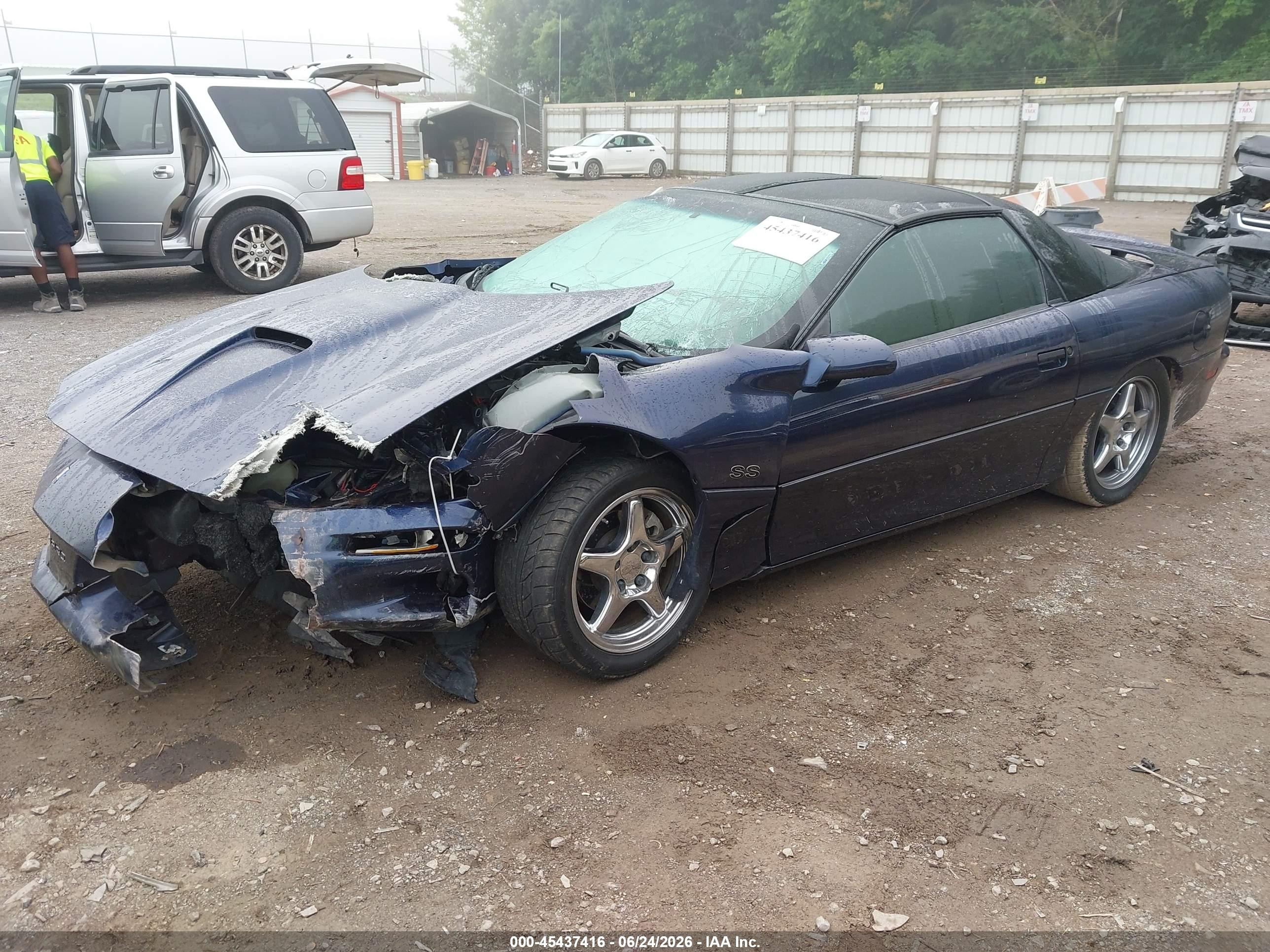 2001 Chevrolet Camaro Z28 Dark Blue vin: 2G1FP22G112117557