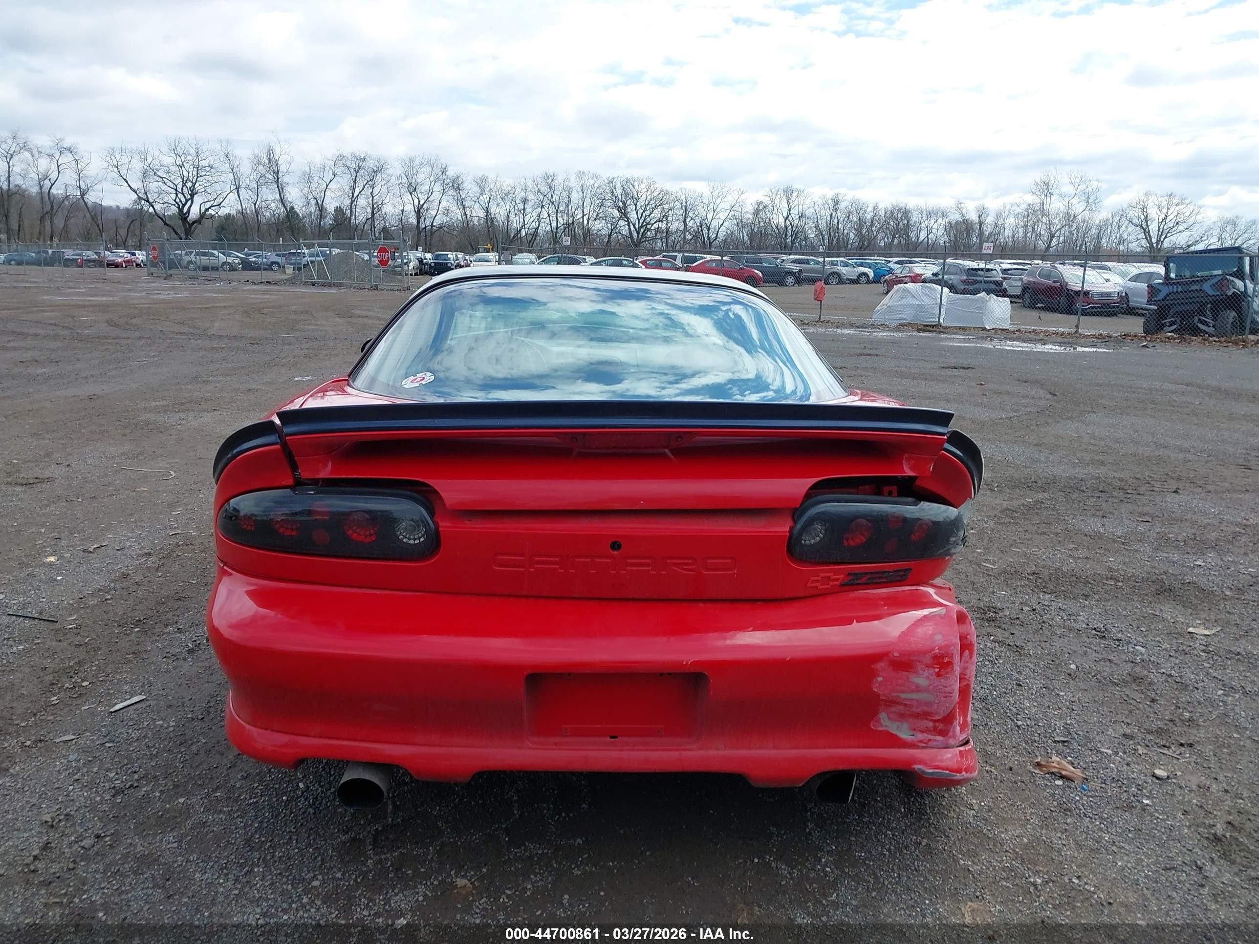 1998 Chevrolet Camaro Z28 Red vin: 2G1FP22G1W2153482