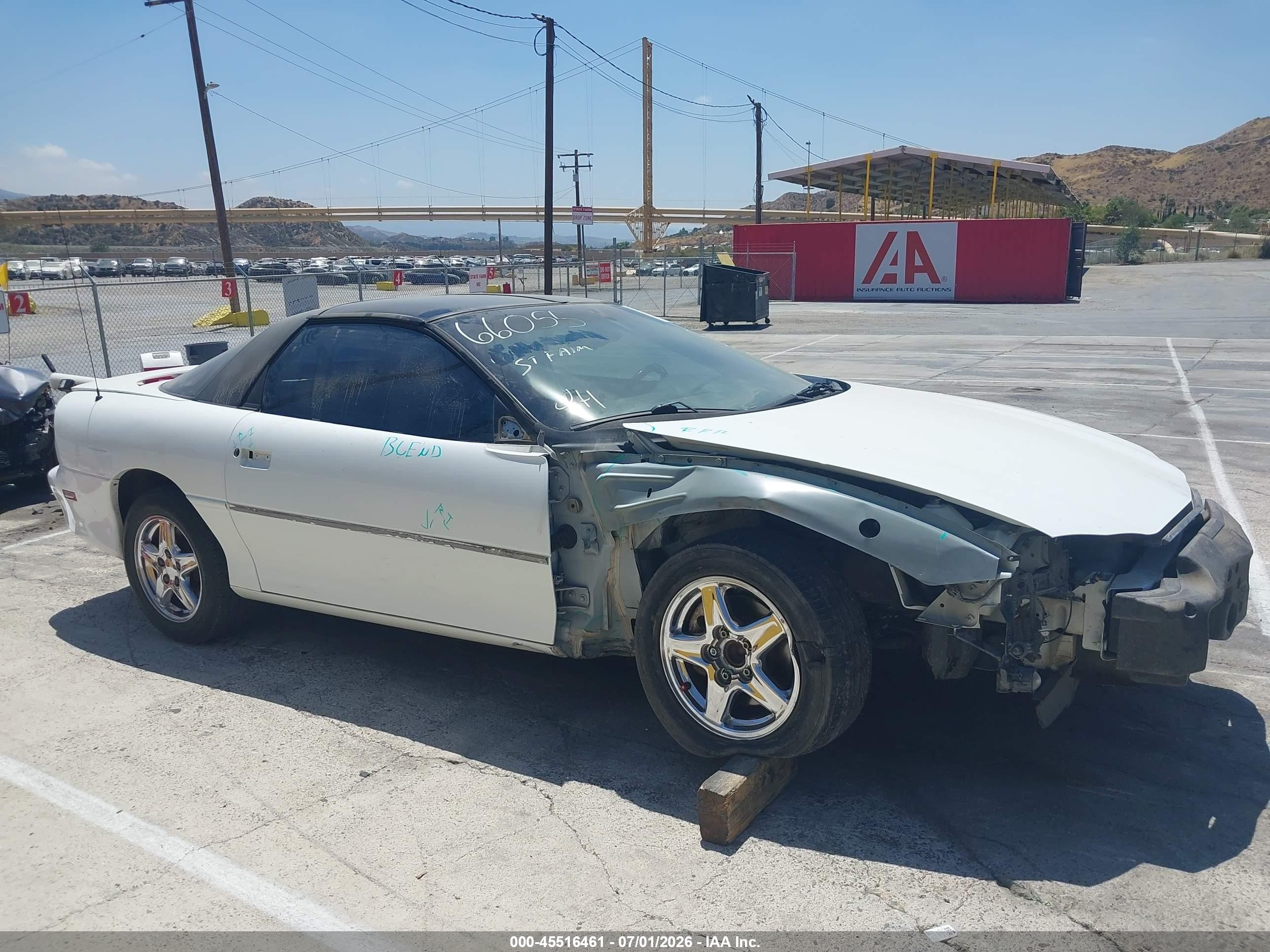 1999 Chevrolet Camaro Z28 White vin: 2G1FP22G1X2141771