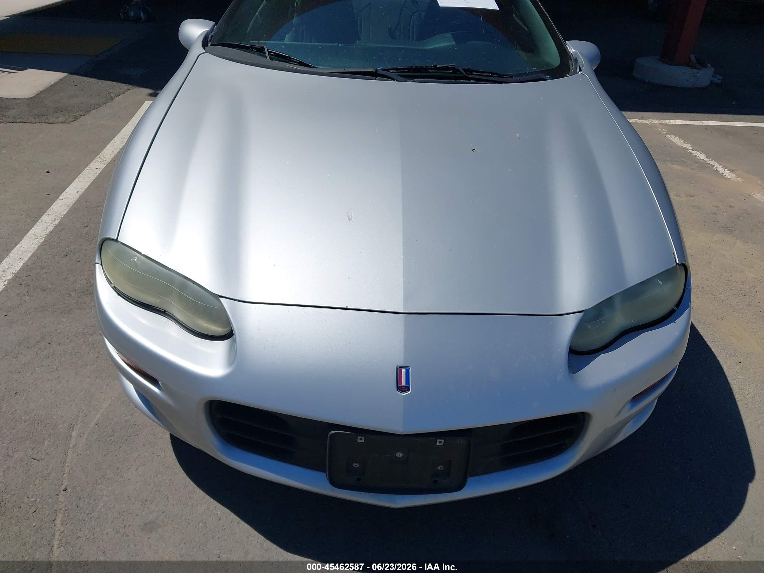 2002 Chevrolet Camaro Z28 Silver vin: 2G1FP22G222127256