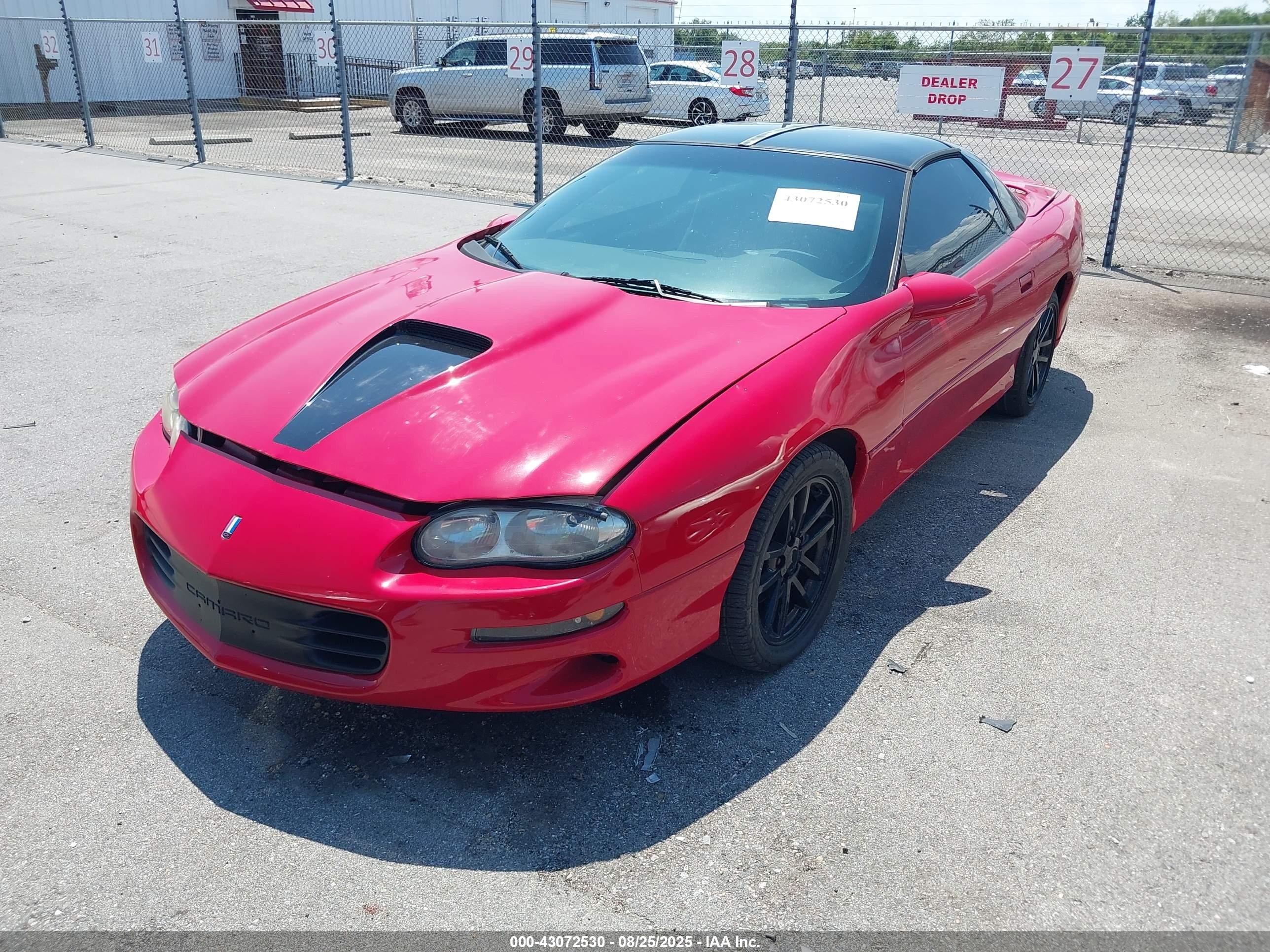 1998 Chevrolet Camaro Z28 Red vin: 2G1FP22G2W2153667