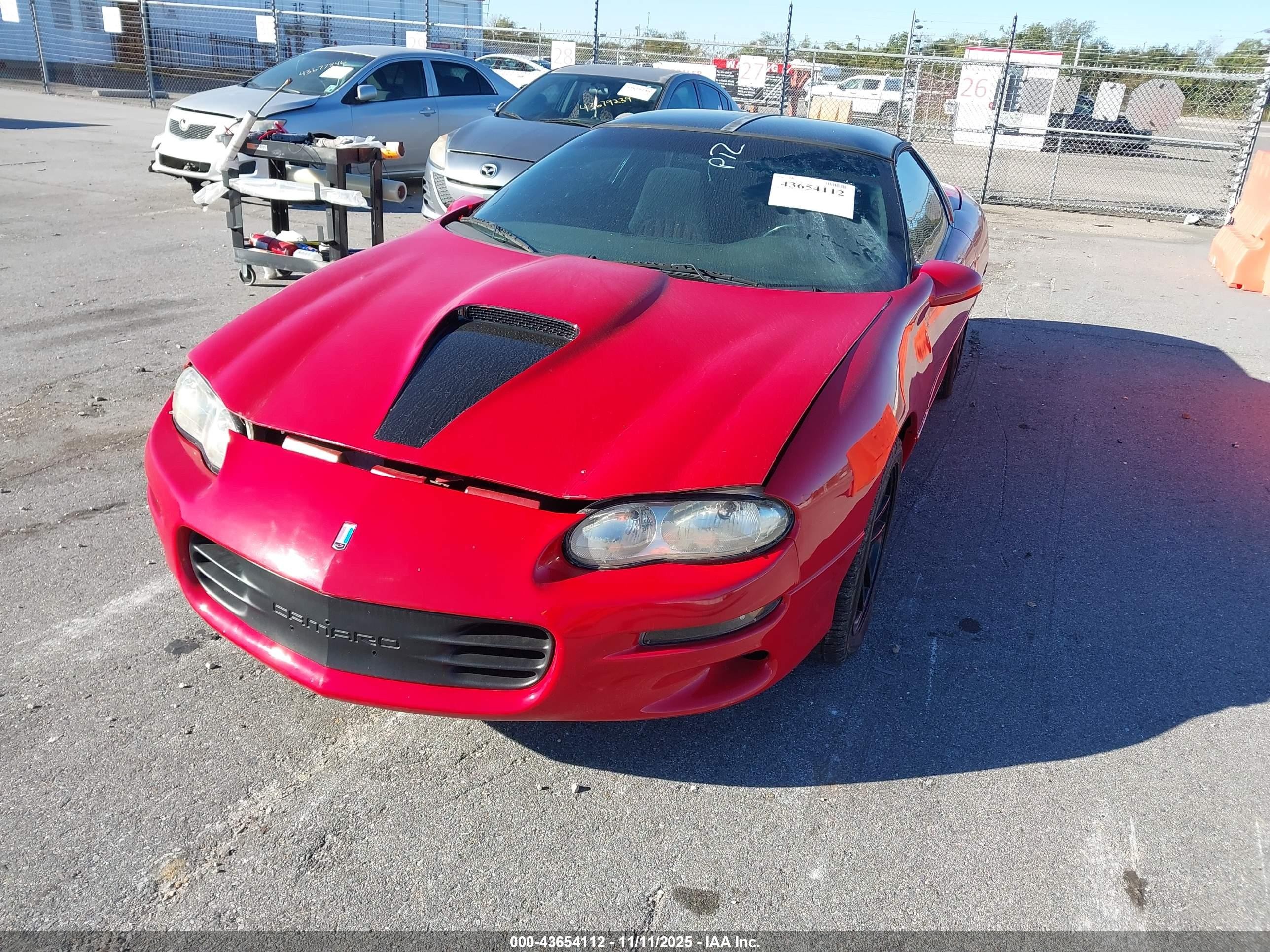 1998 Chevrolet Camaro Z28 Red vin: 2G1FP22G2W2153667