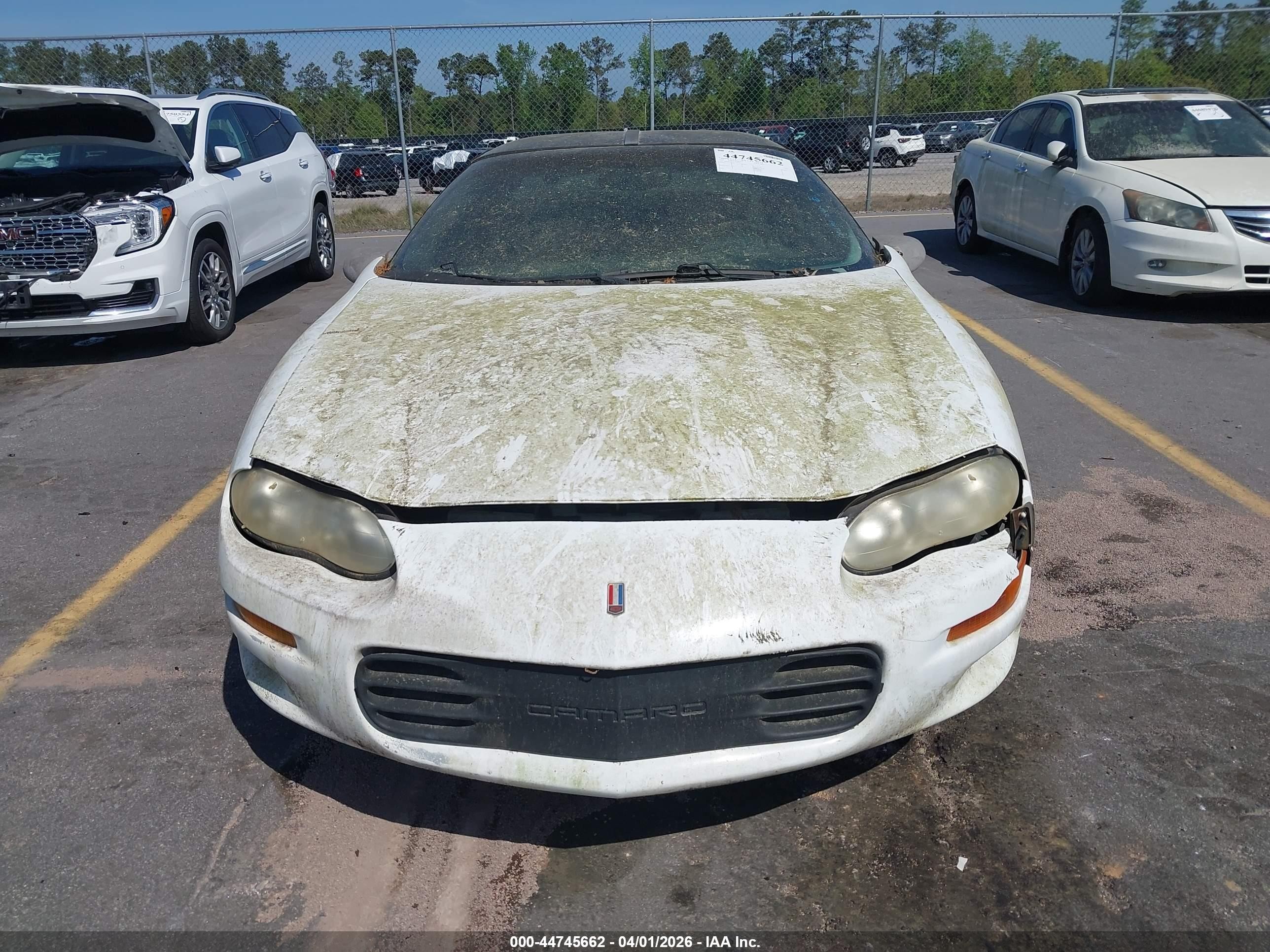 1999 Chevrolet Camaro Z28 White vin: 2G1FP22G2X2130326