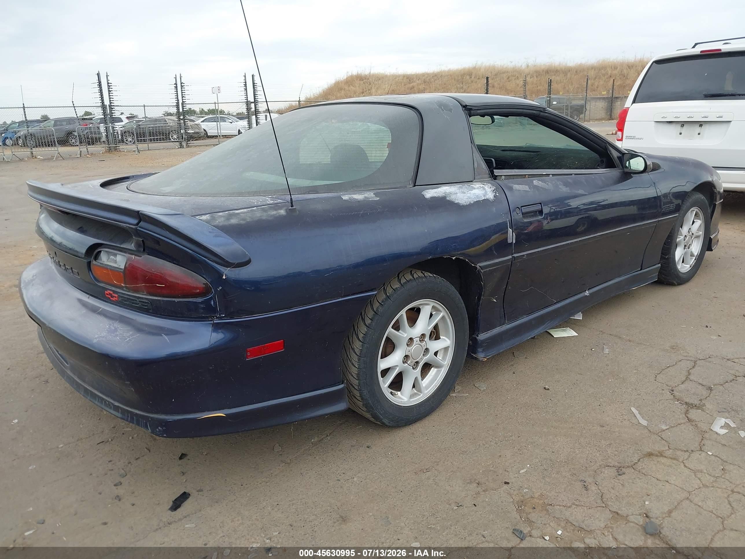 2002 Chevrolet Camaro Z28 Dark Blue vin: 2G1FP22G322110160