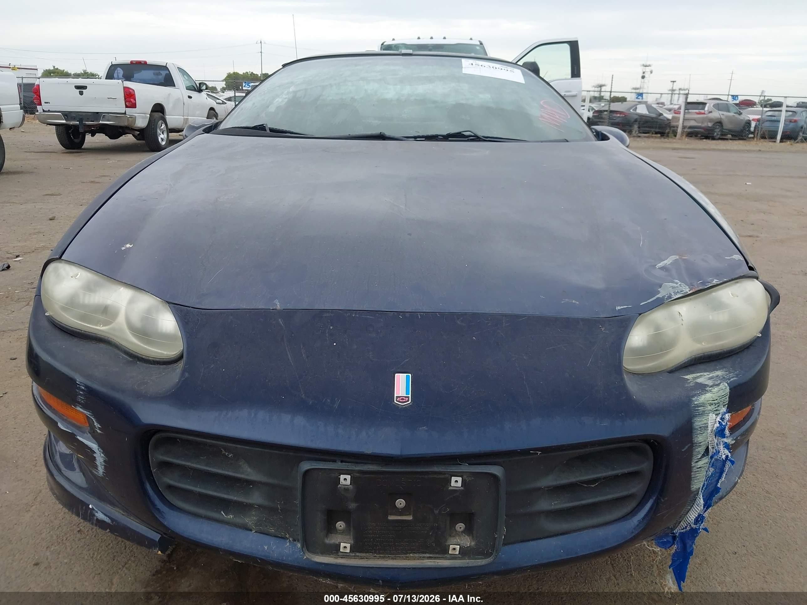 2002 Chevrolet Camaro Z28 Dark Blue vin: 2G1FP22G322110160
