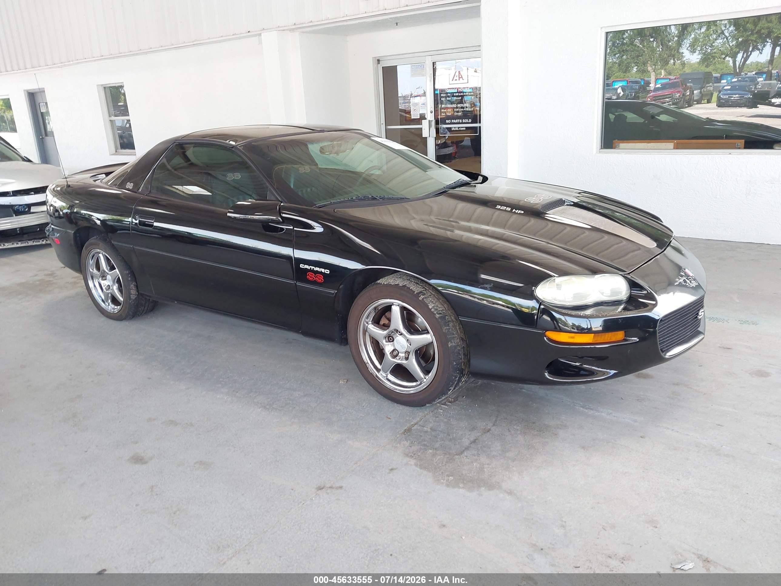 2001 Chevrolet Camaro Z28 Black vin: 2G1FP22G612141840