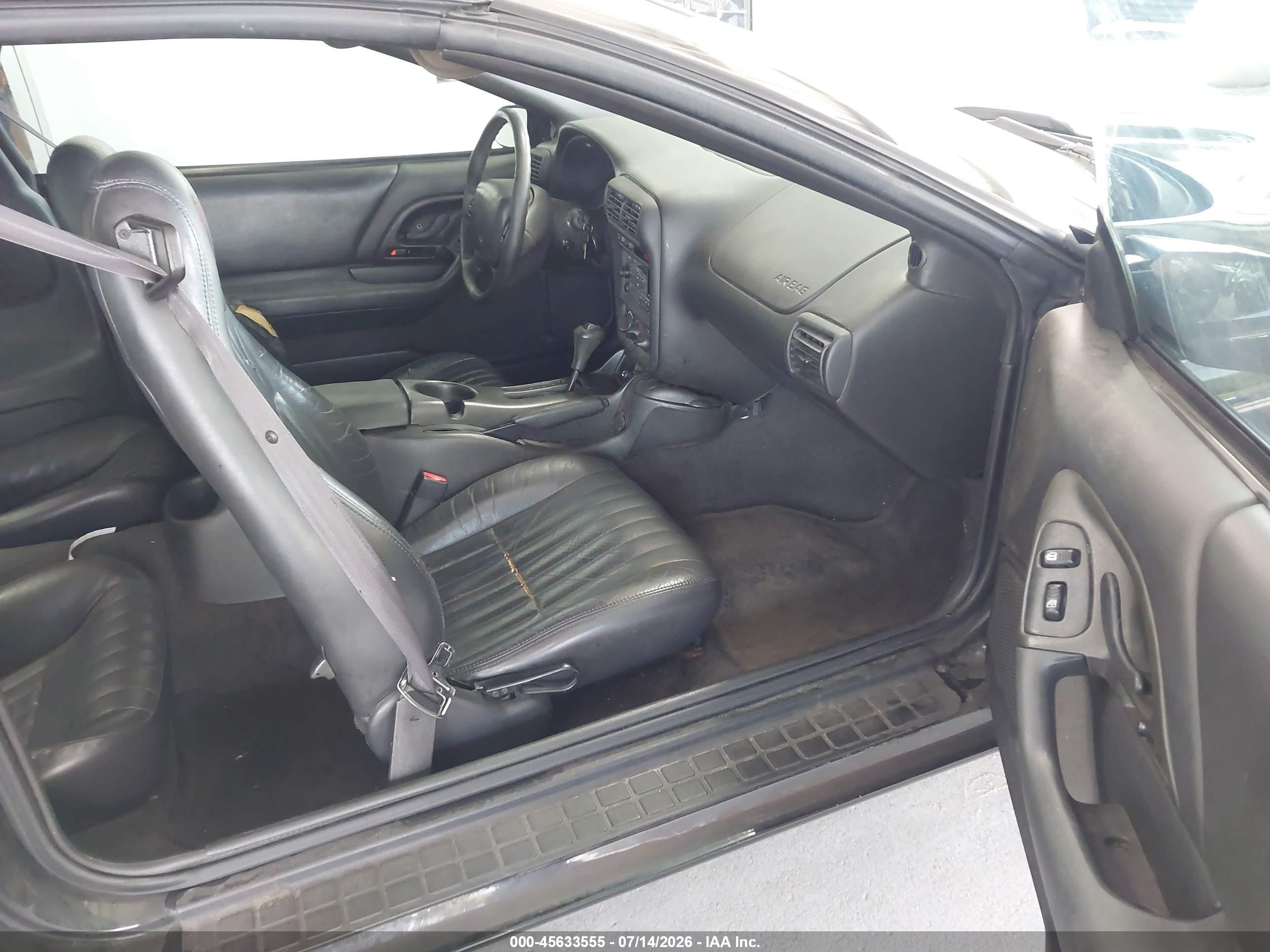 2001 Chevrolet Camaro Z28 Black vin: 2G1FP22G612141840