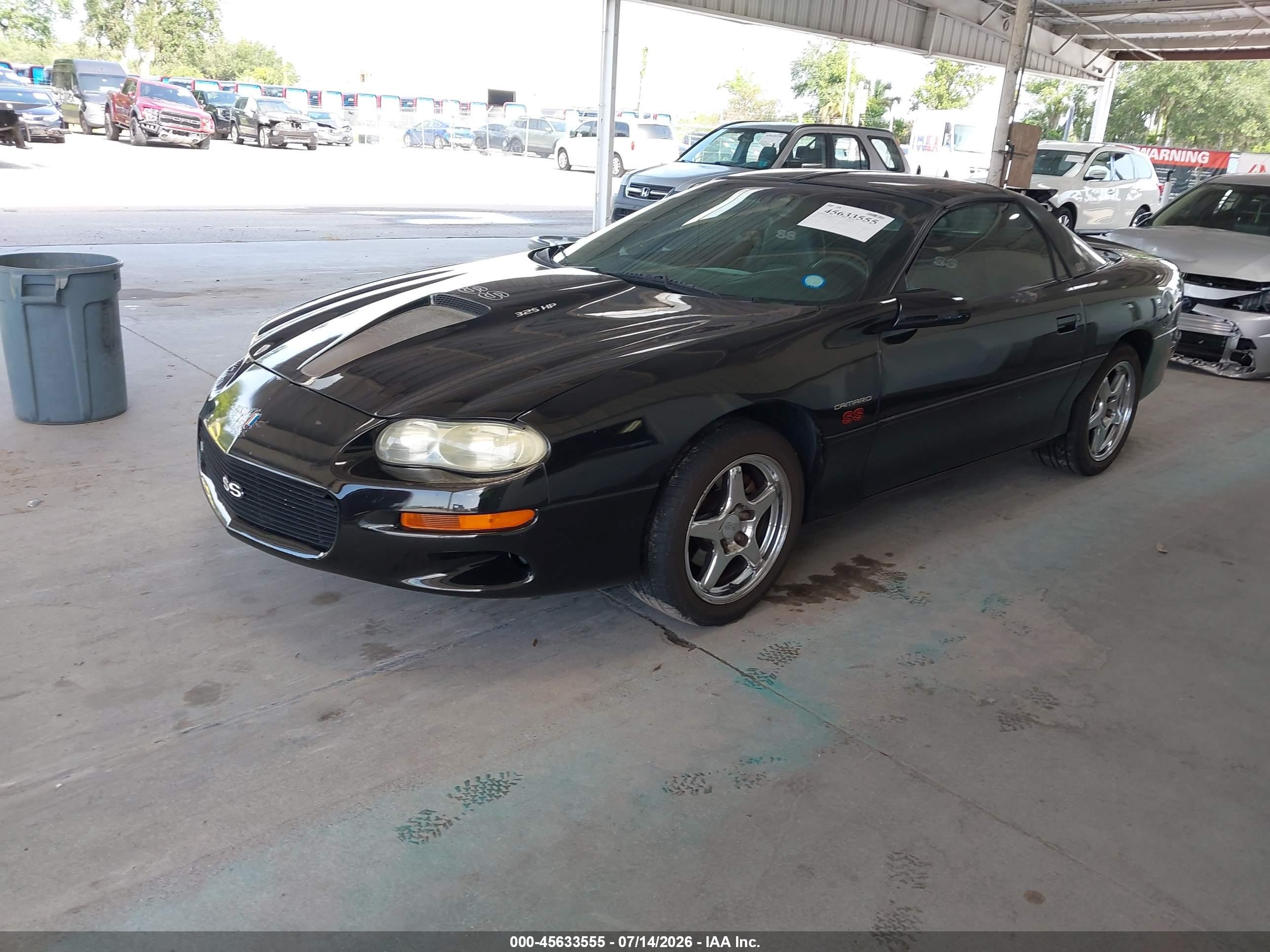 2001 Chevrolet Camaro Z28 Black vin: 2G1FP22G612141840