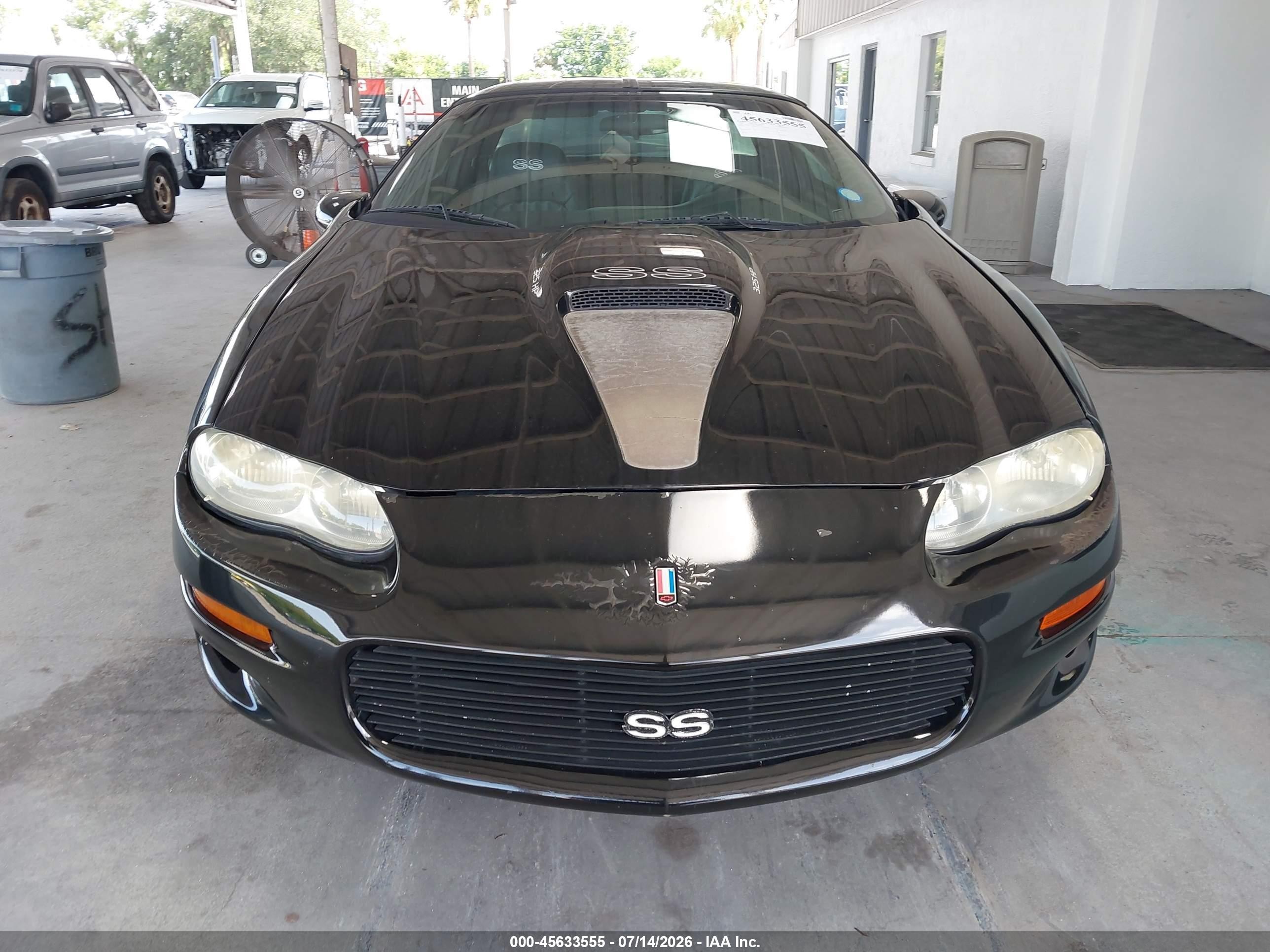 2001 Chevrolet Camaro Z28 Black vin: 2G1FP22G612141840