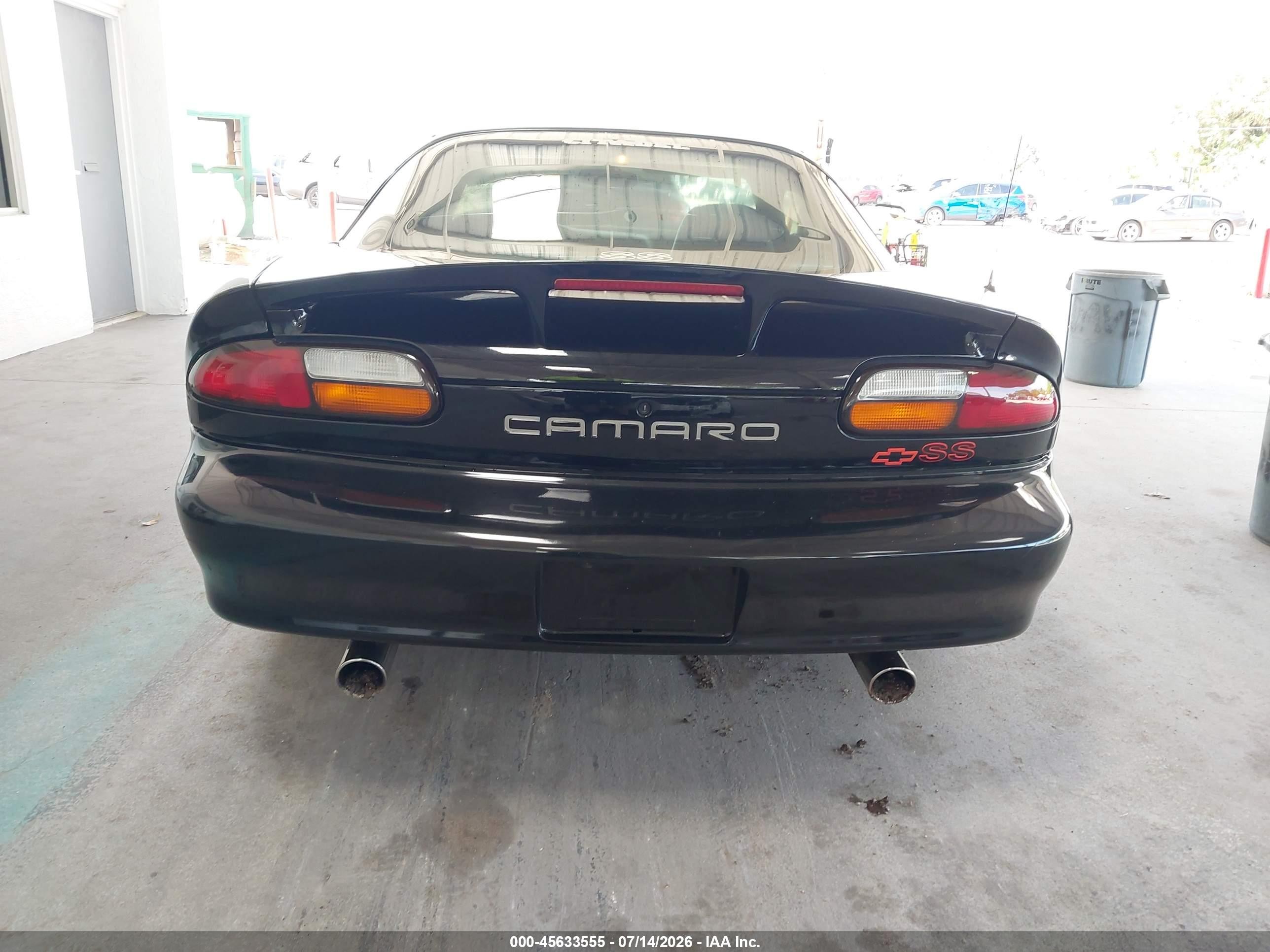 2001 Chevrolet Camaro Z28 Black vin: 2G1FP22G612141840