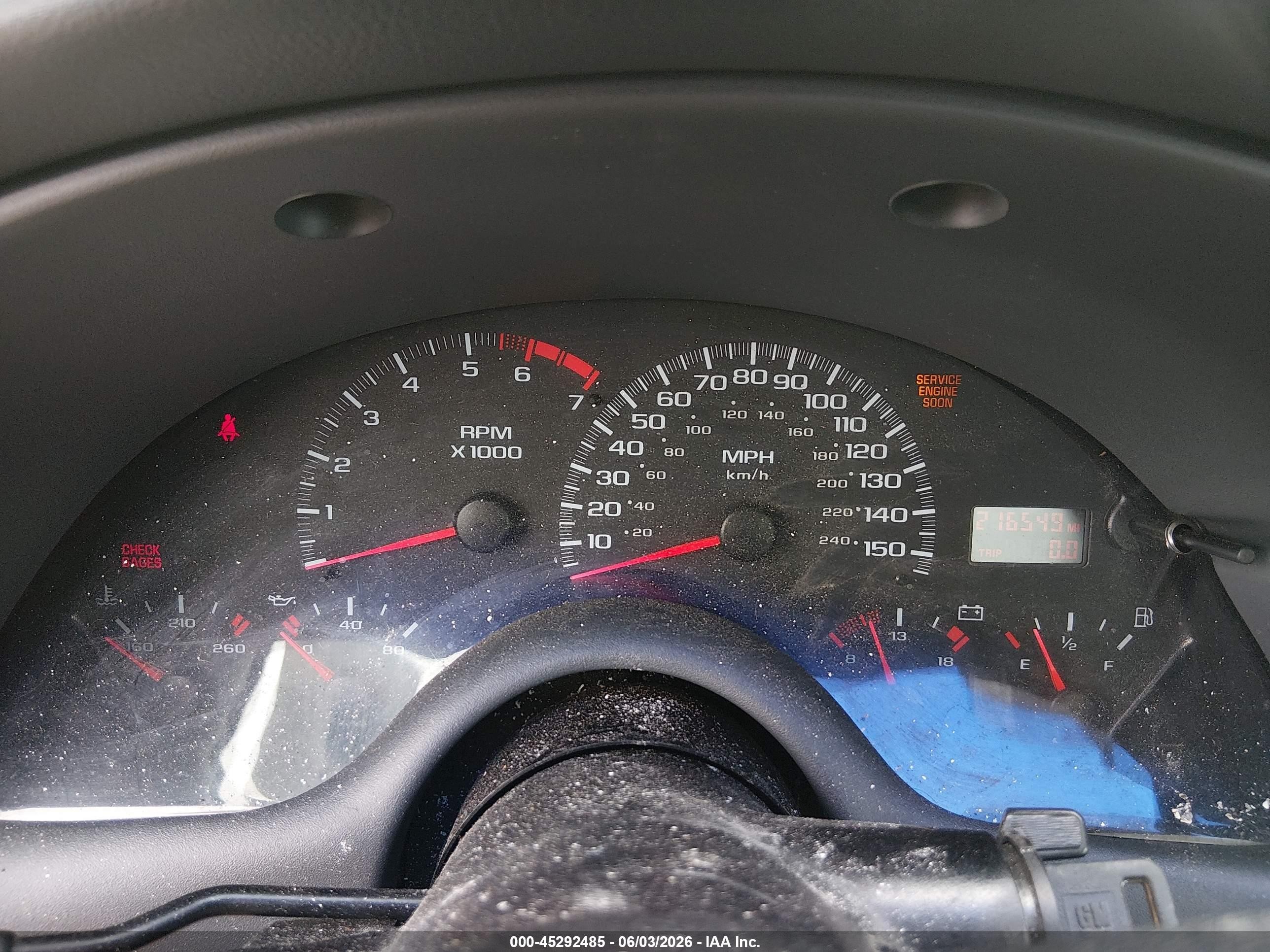 1998 Chevrolet Camaro Z28 Orange vin: 2G1FP22G6W2130537