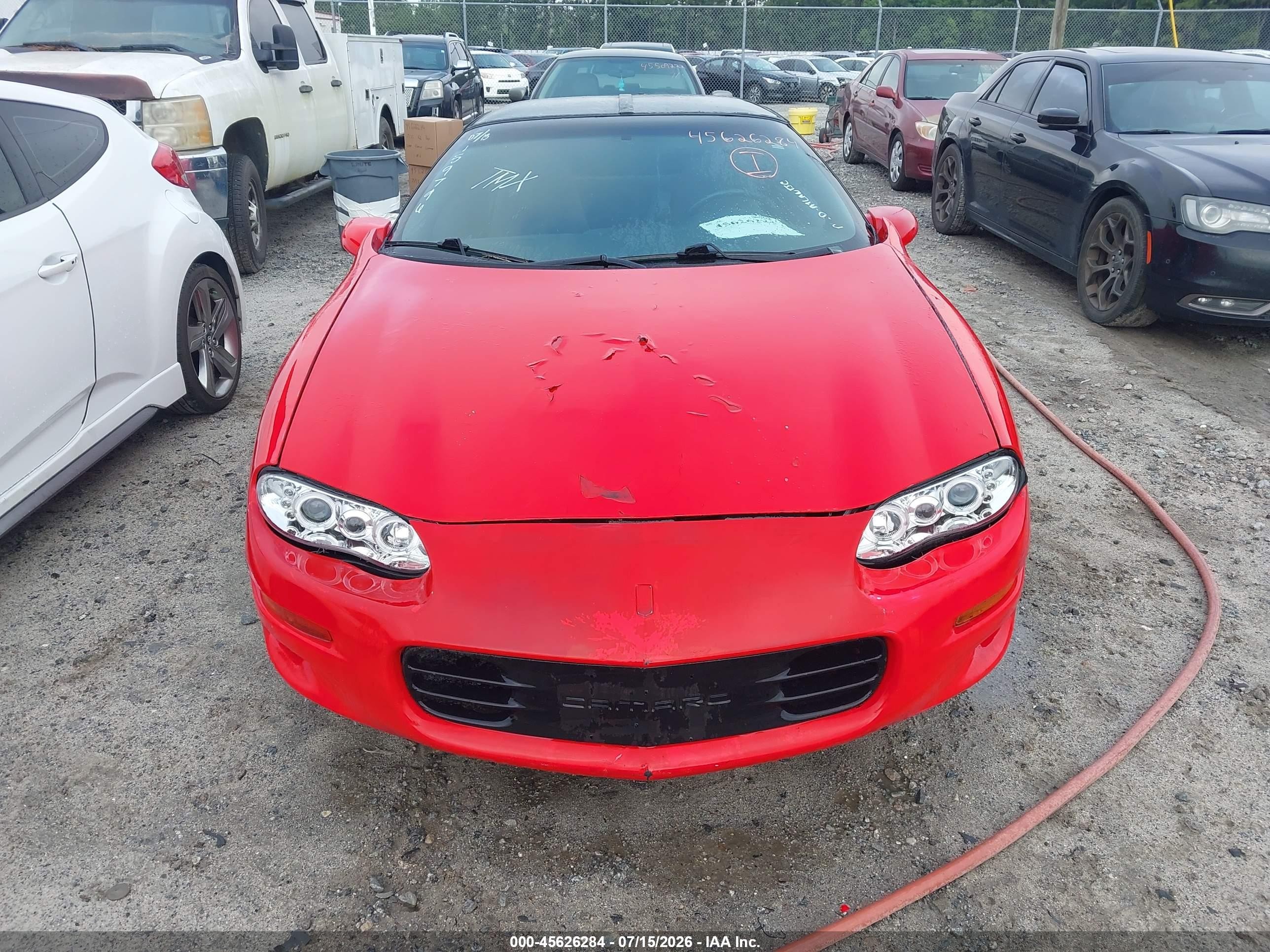 2000 Chevrolet Camaro Z28 Red vin: 2G1FP22G6Y2159796