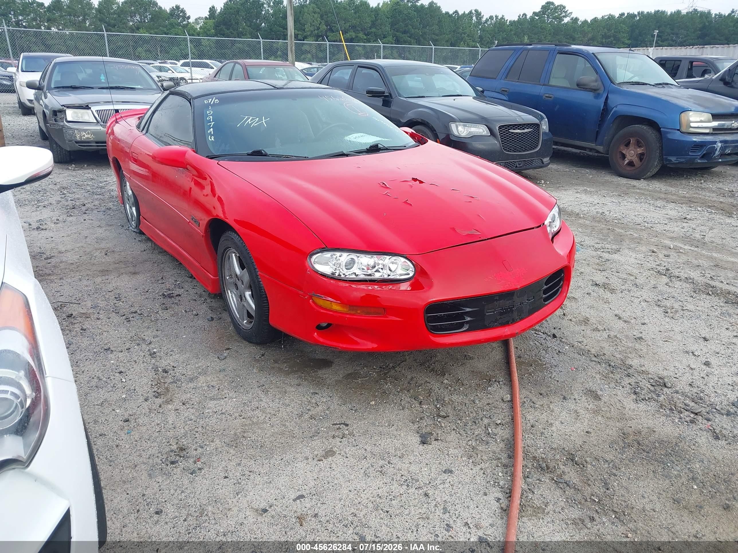 2000 Chevrolet Camaro Z28 Red vin: 2G1FP22G6Y2159796