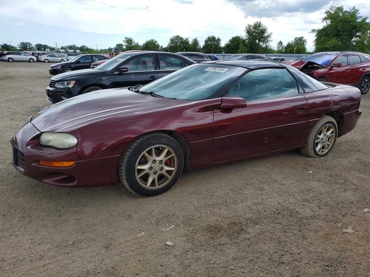 2002 Chevrolet Camaro Z28 Burgundy vin: 2G1FP22GX22136612