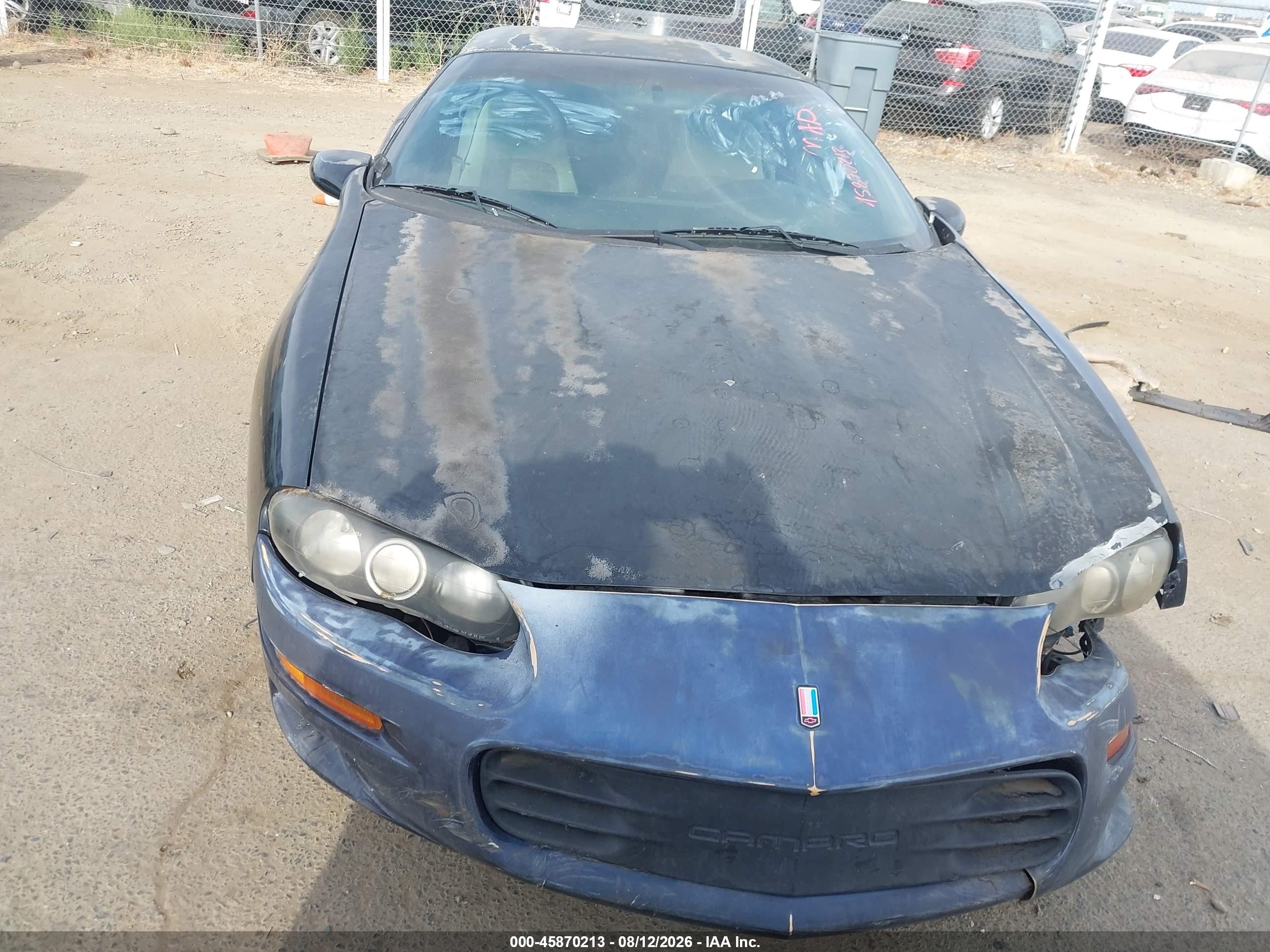 2002 Chevrolet Camaro Police Pkg Police Pkg B4c Black vin: 2G1FP22GX22137629
