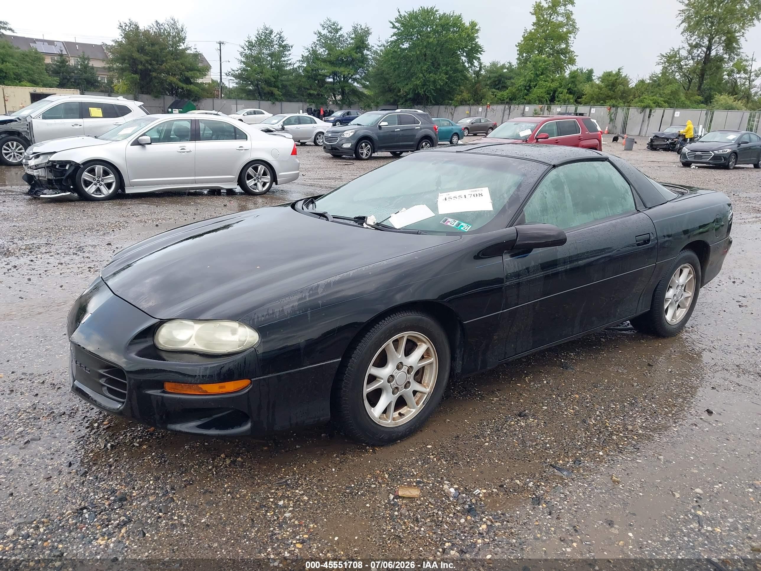 2002 Chevrolet Camaro   Black vin: 2G1FP22K022123713