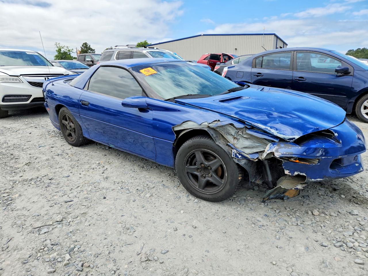 1997 Chevrolet Camaro Base Blue vin: 2G1FP22K0V2103434
