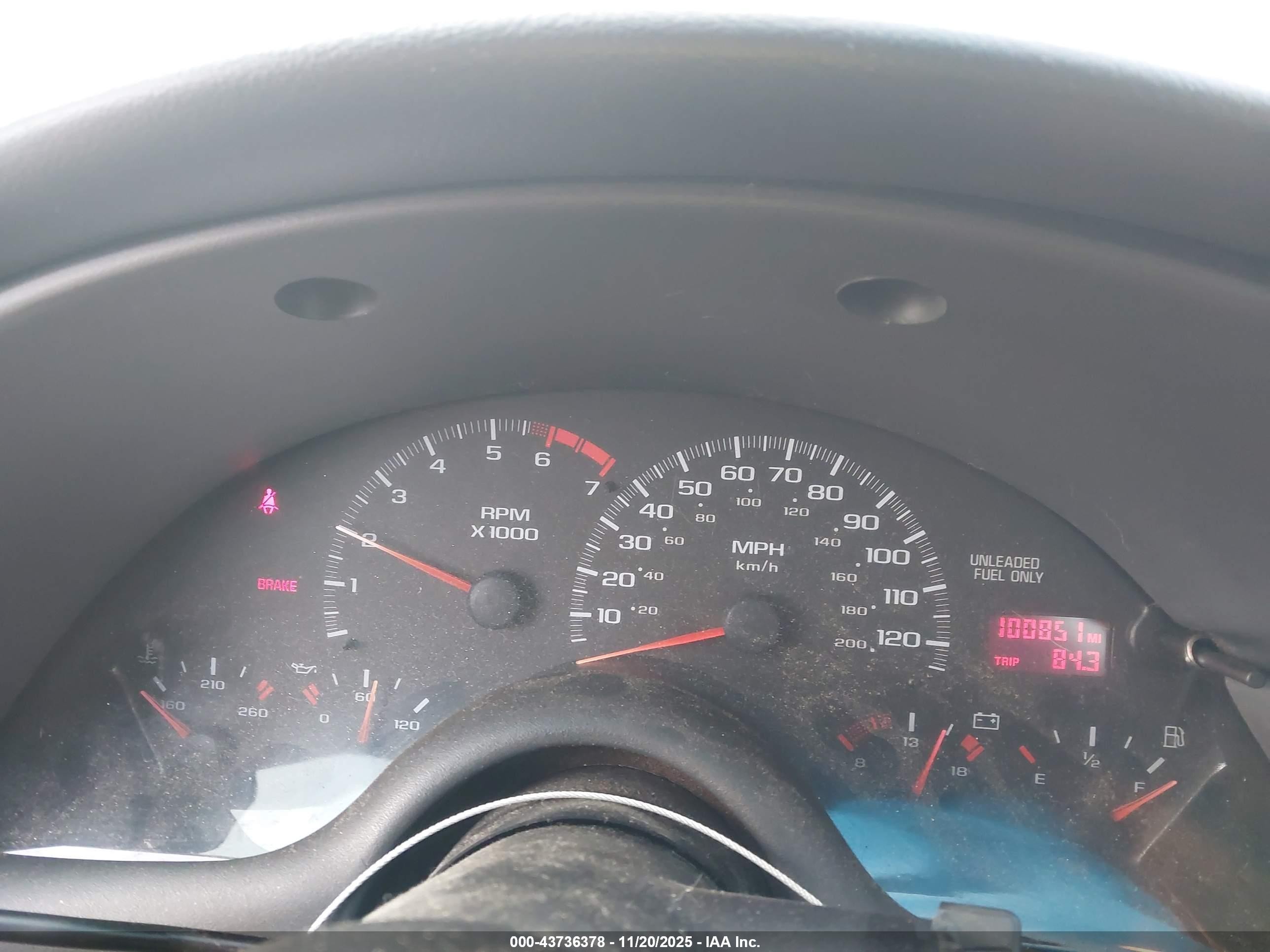 1997 Chevrolet Camaro   Red vin: 2G1FP22K0V2154853