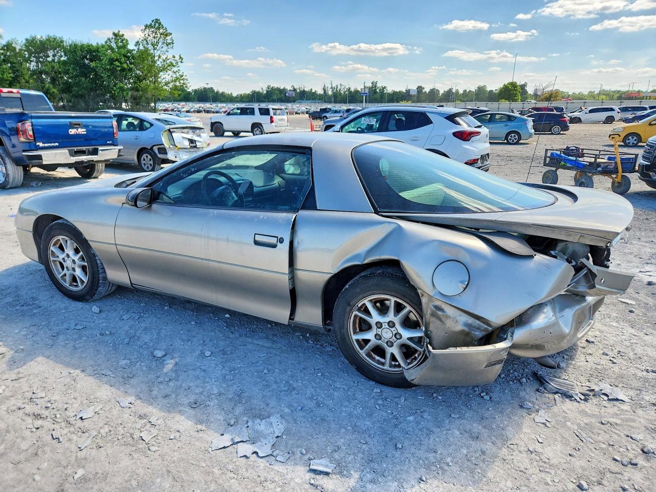 2002 Chevrolet Camaro Silver vin: 2G1FP22K222145311