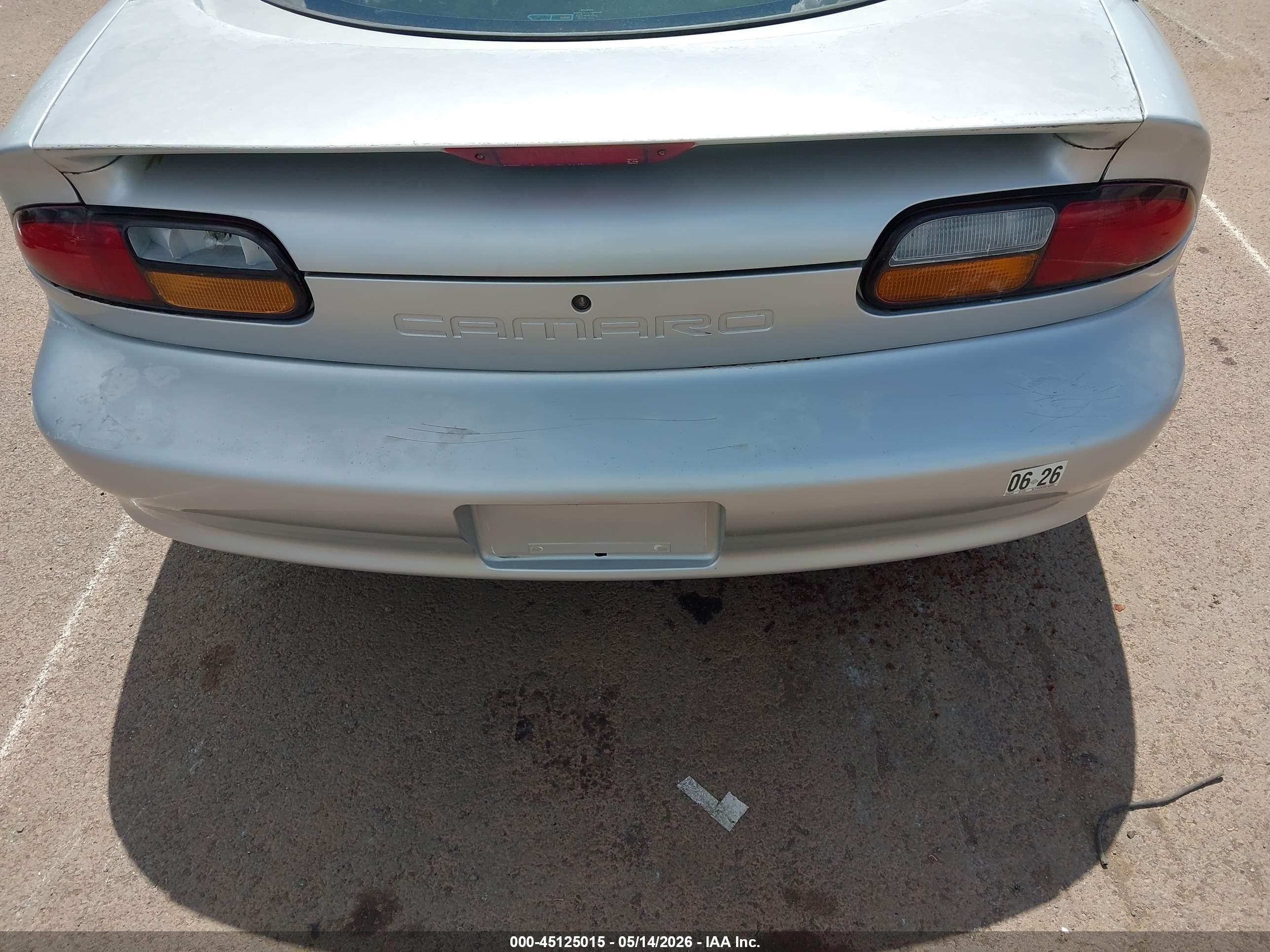 1998 Chevrolet Camaro   Silver vin: 2G1FP22K2W2100939