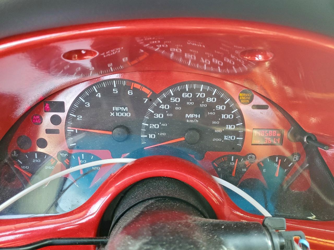 1998 Chevrolet Camaro Red vin: 2G1FP22K5W2114706