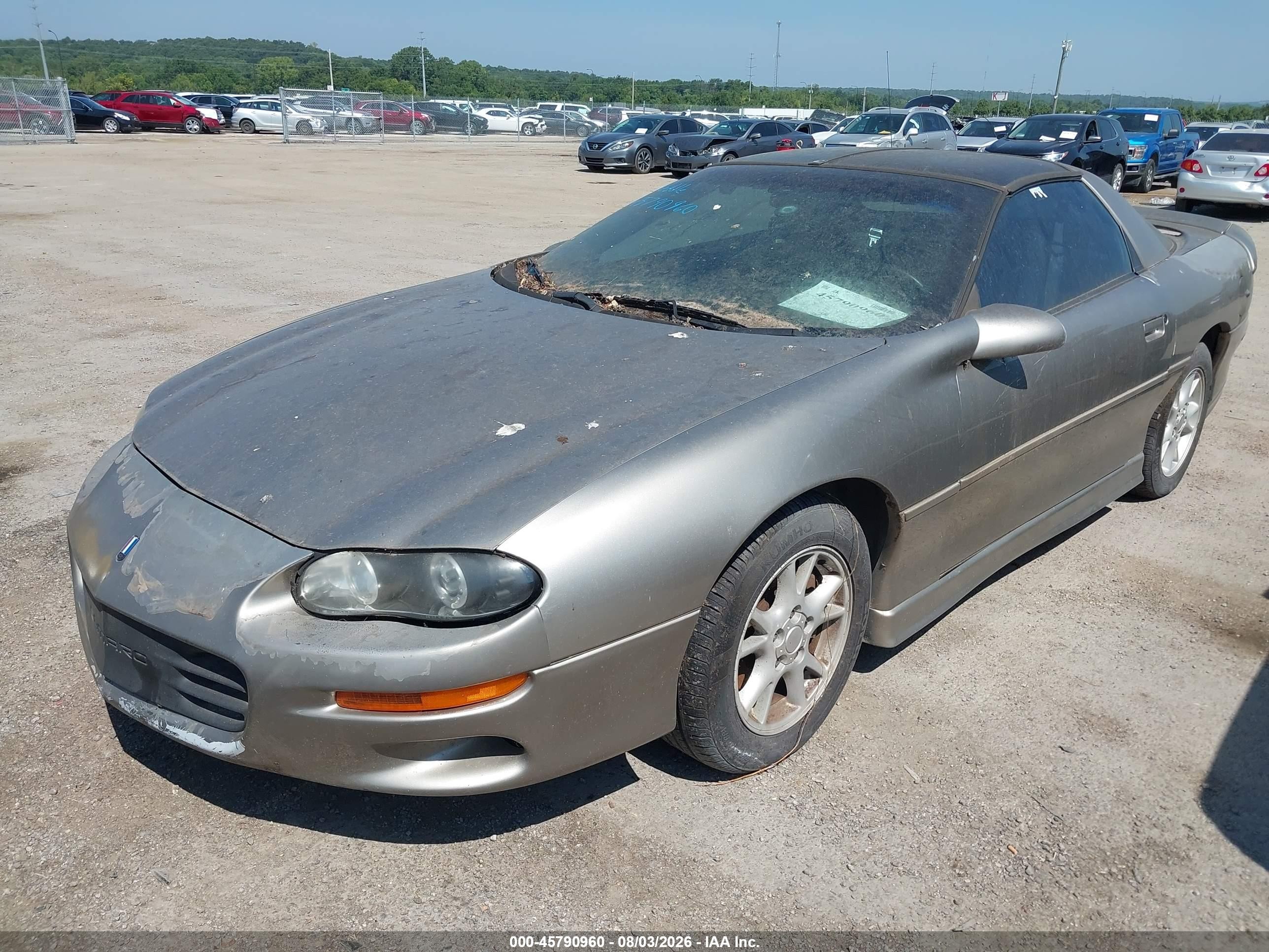 2002 Chevrolet Camaro   Gray vin: 2G1FP22K622105622