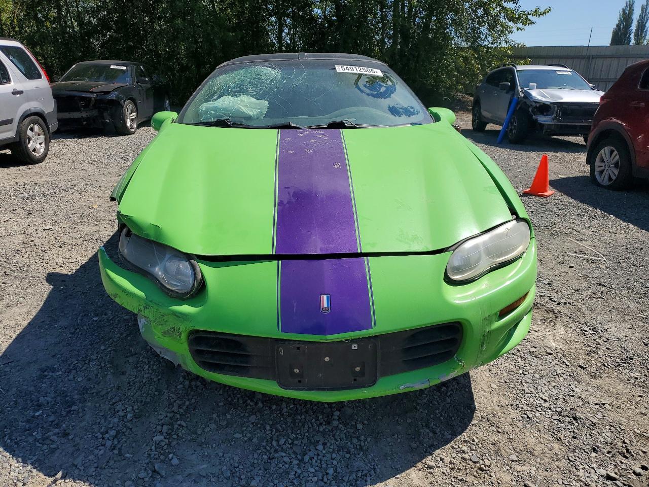 2002 Chevrolet Camaro Green vin: 2G1FP22K622111520