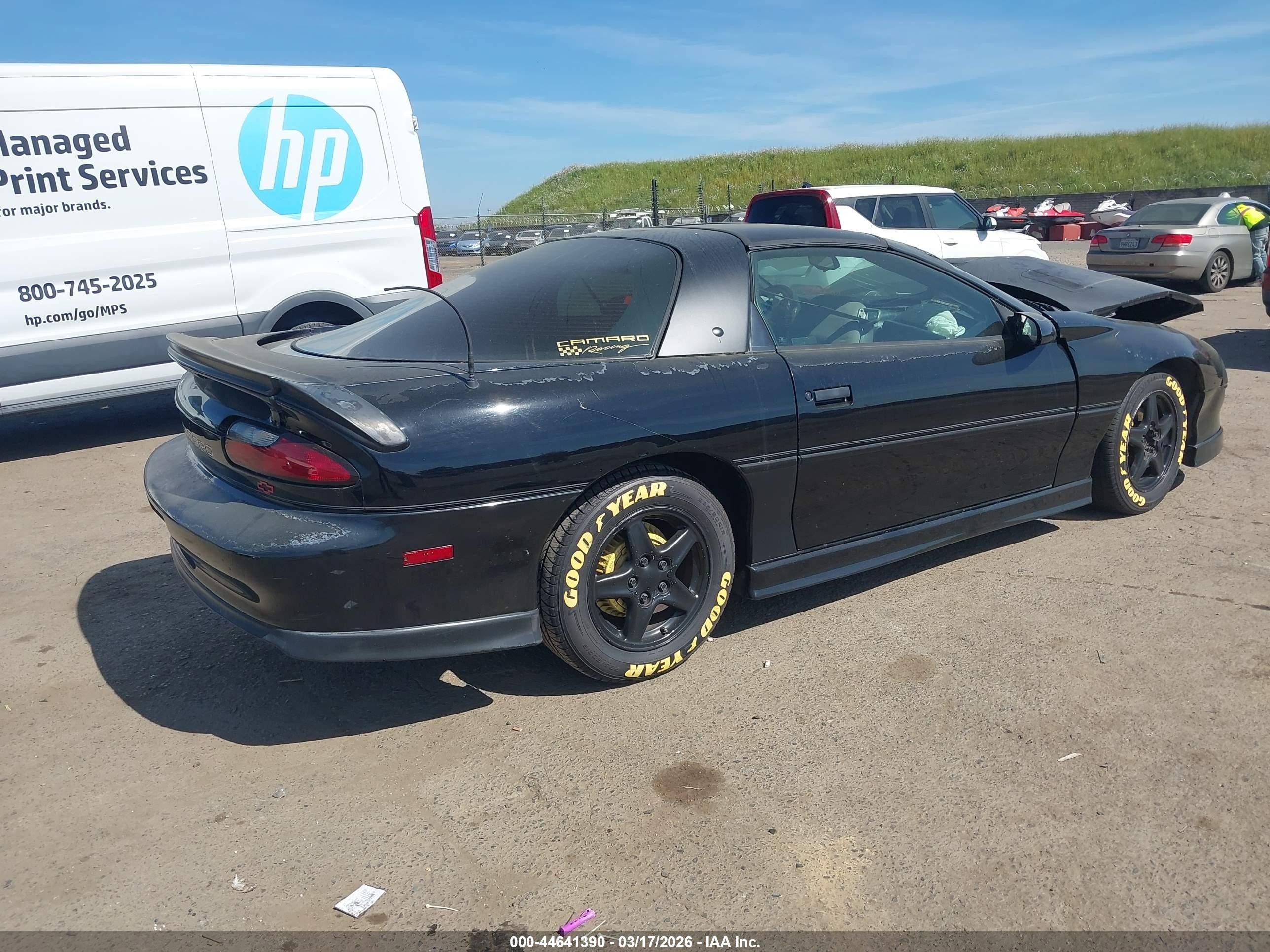 1997 Chevrolet Camaro Rs Black vin: 2G1FP22K6V2107326