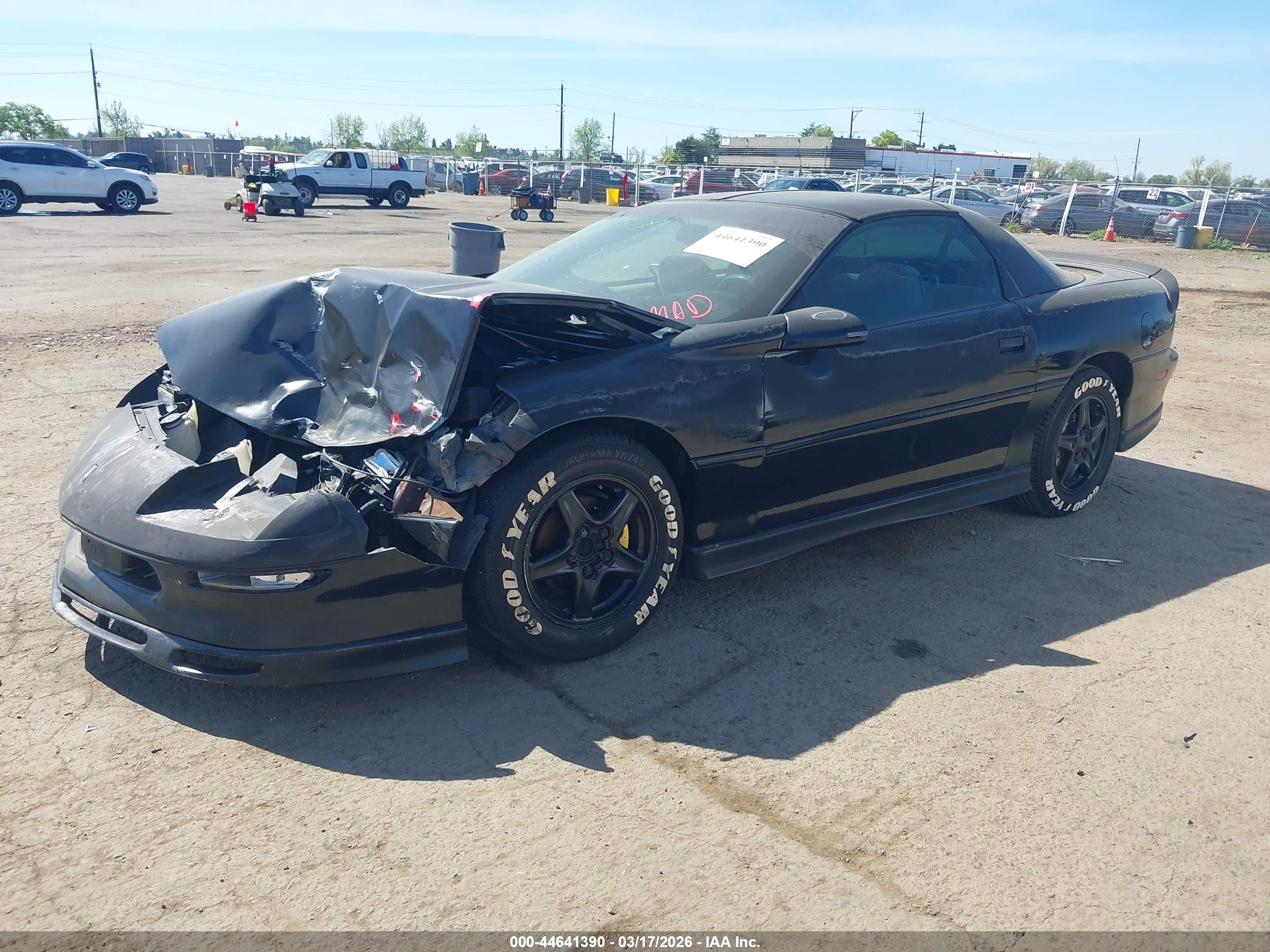 1997 Chevrolet Camaro Rs Black vin: 2G1FP22K6V2107326