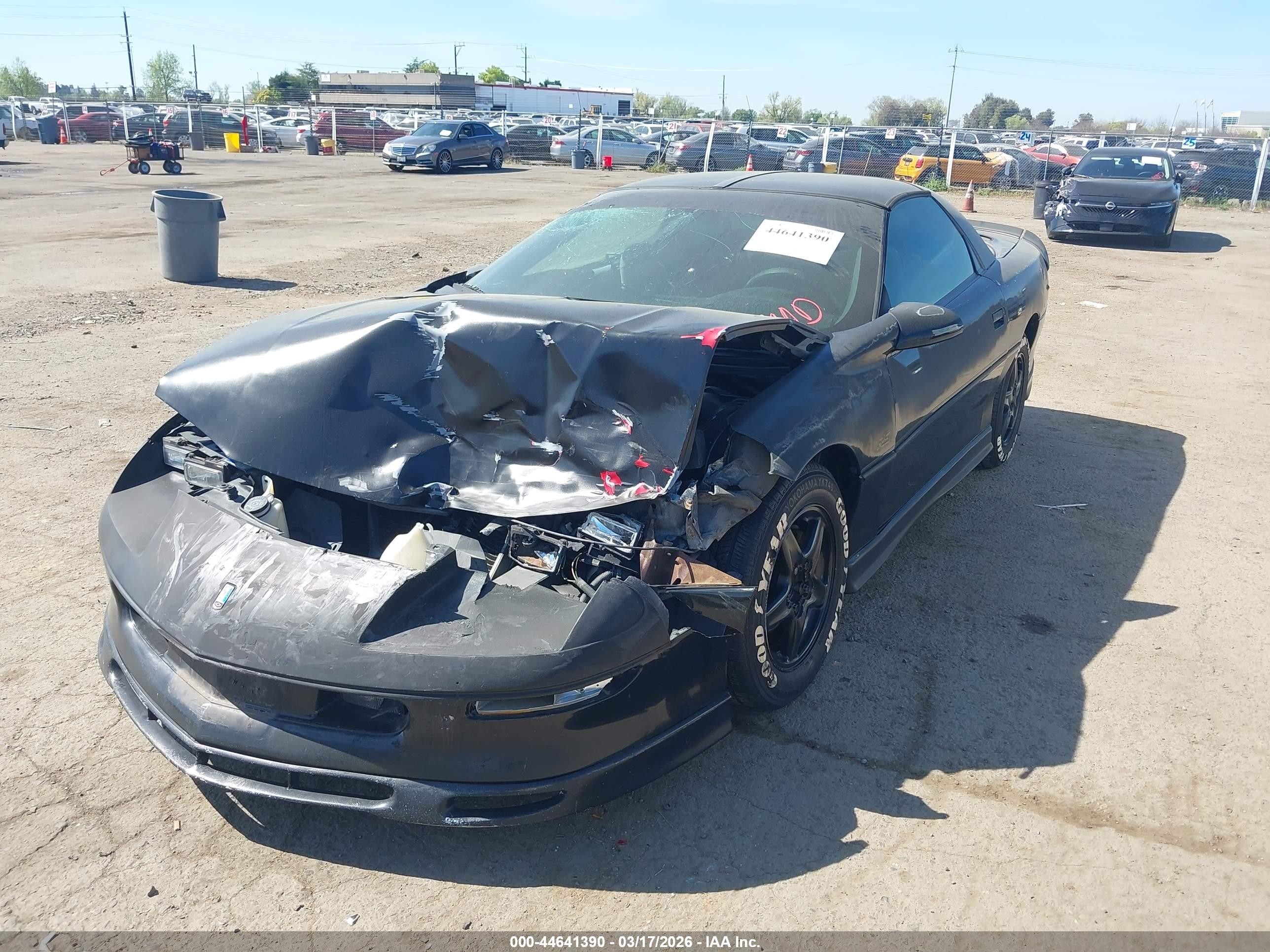 1997 Chevrolet Camaro Rs Black vin: 2G1FP22K6V2107326