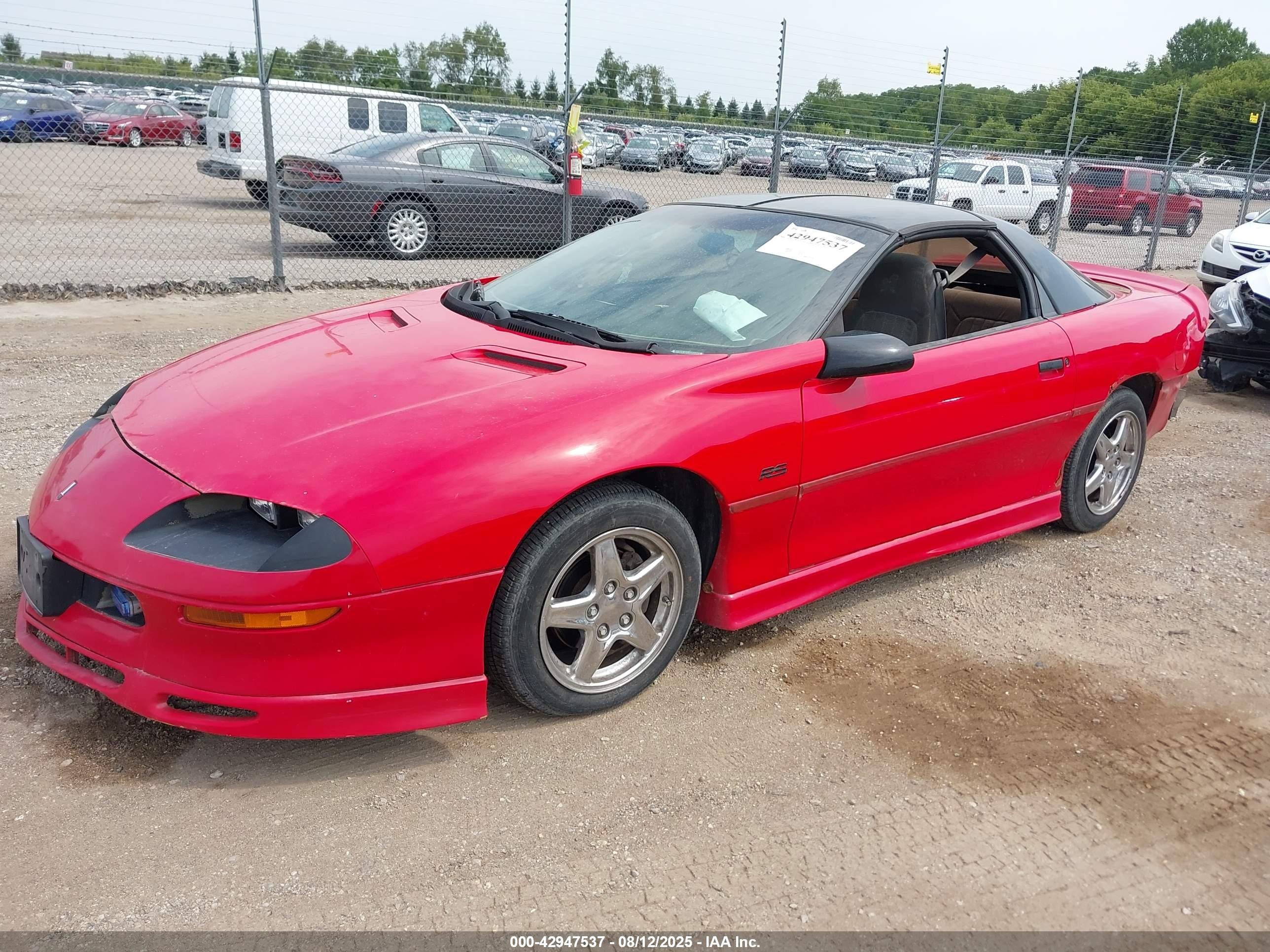 1997 Chevrolet Camaro Rs Red vin: 2G1FP22K6V2115989