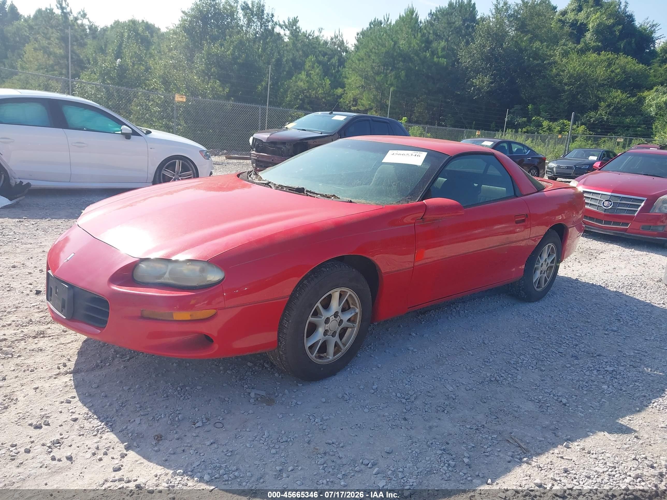 2002 Chevrolet Camaro   Red vin: 2G1FP22K722110926