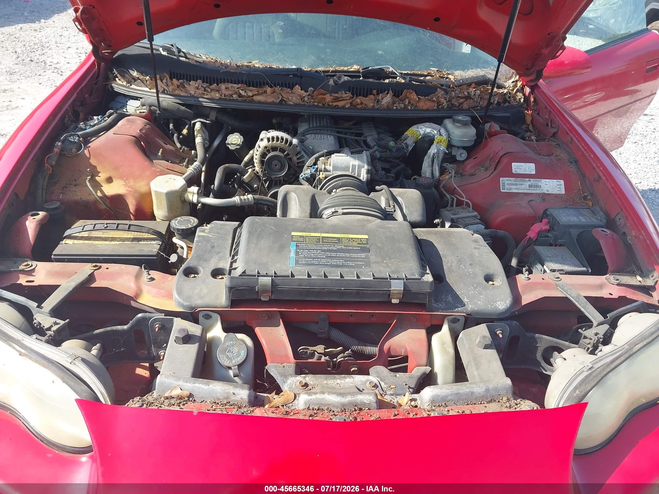 2002 Chevrolet Camaro   Red vin: 2G1FP22K722110926