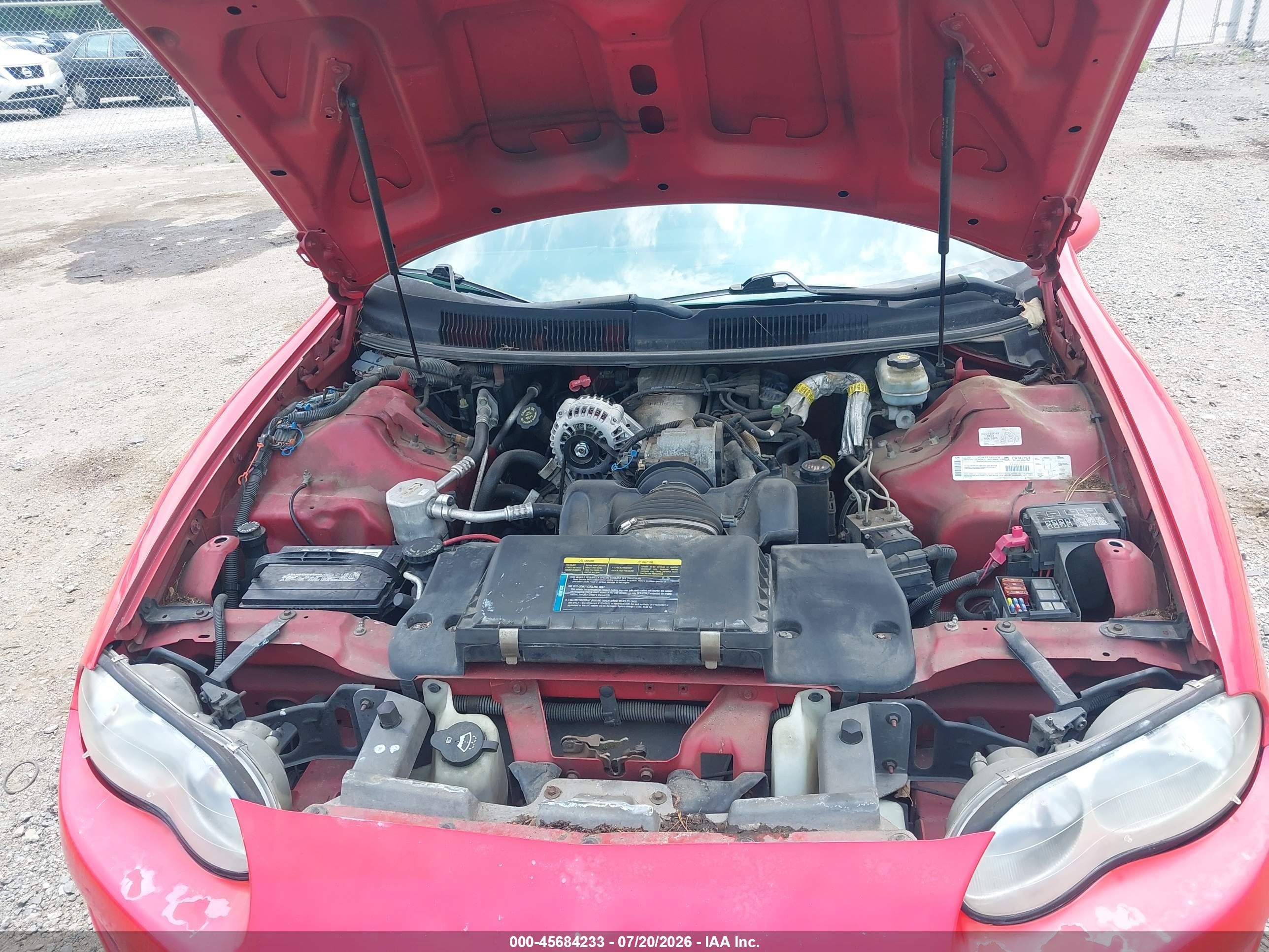 2002 Chevrolet Camaro   Red vin: 2G1FP22K722145823