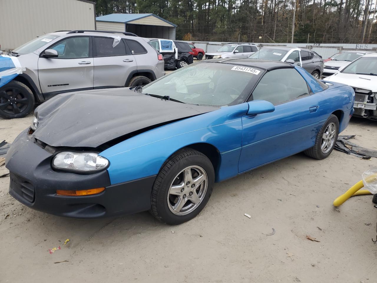 1999 Chevrolet Camaro Blue vin: 2G1FP22K8X2104852