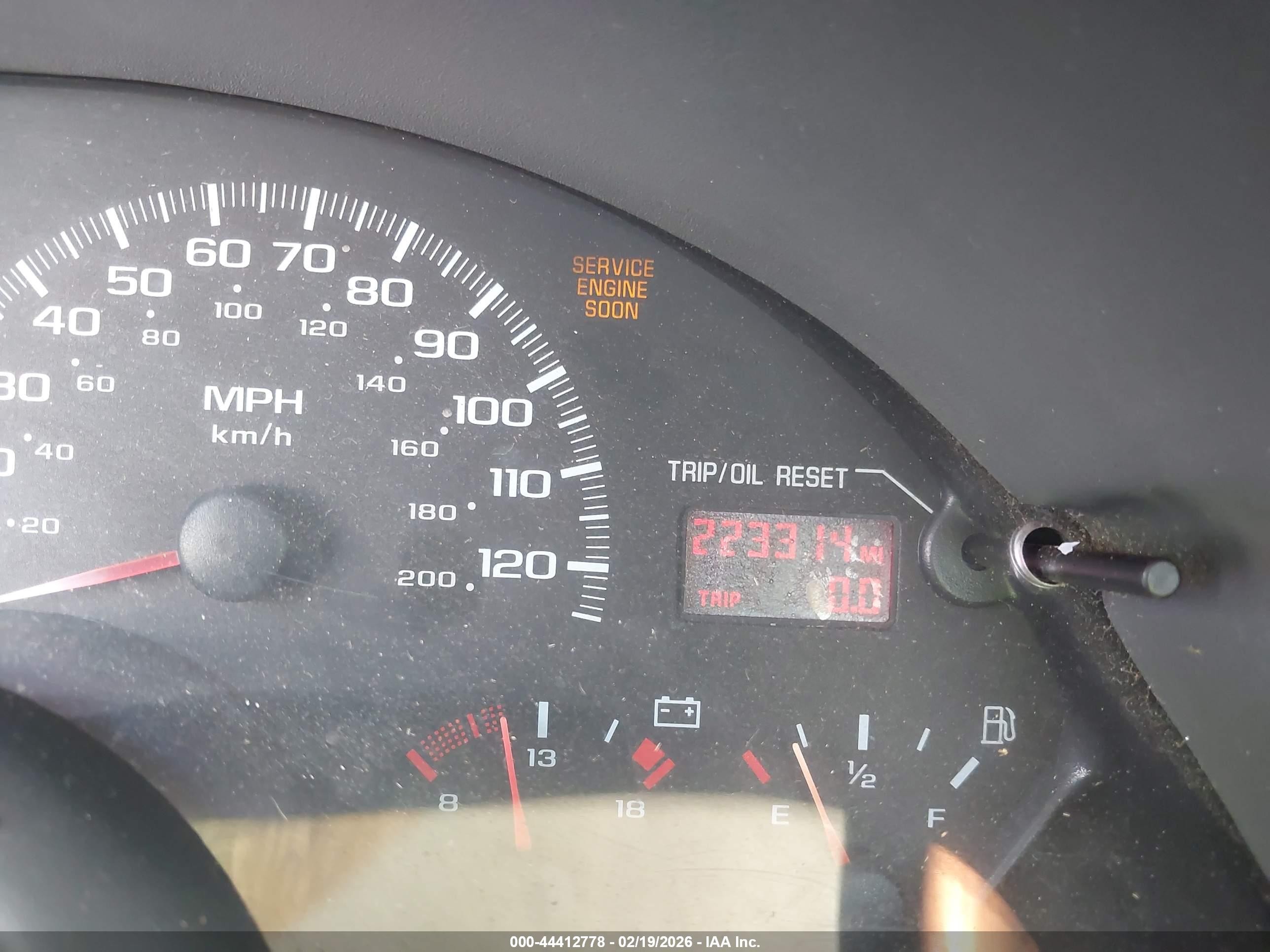 1999 Chevrolet Camaro   Black vin: 2G1FP22K9X2114709