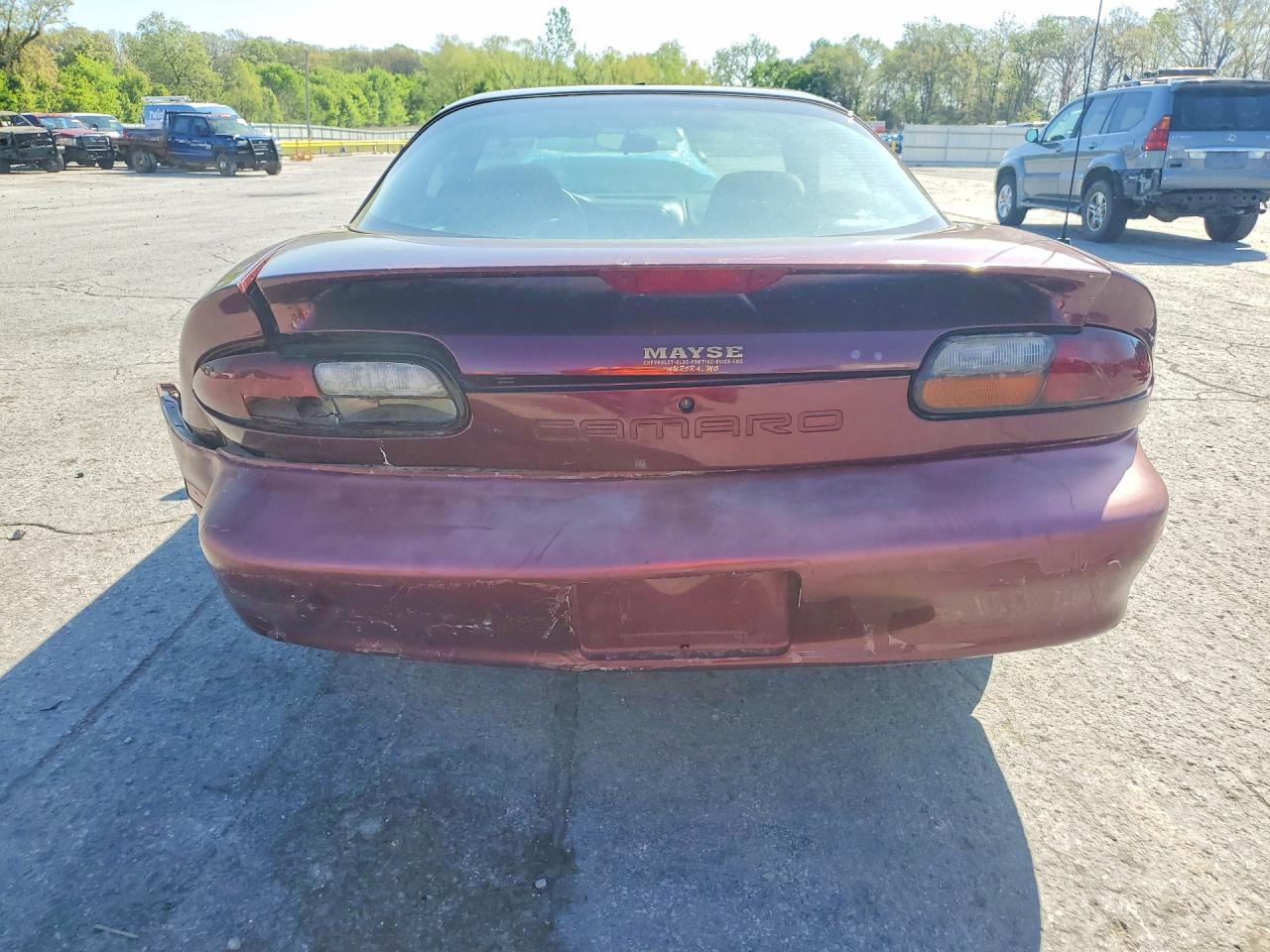2002 Chevrolet Camaro Maroon vin: 2G1FP22KX22149719